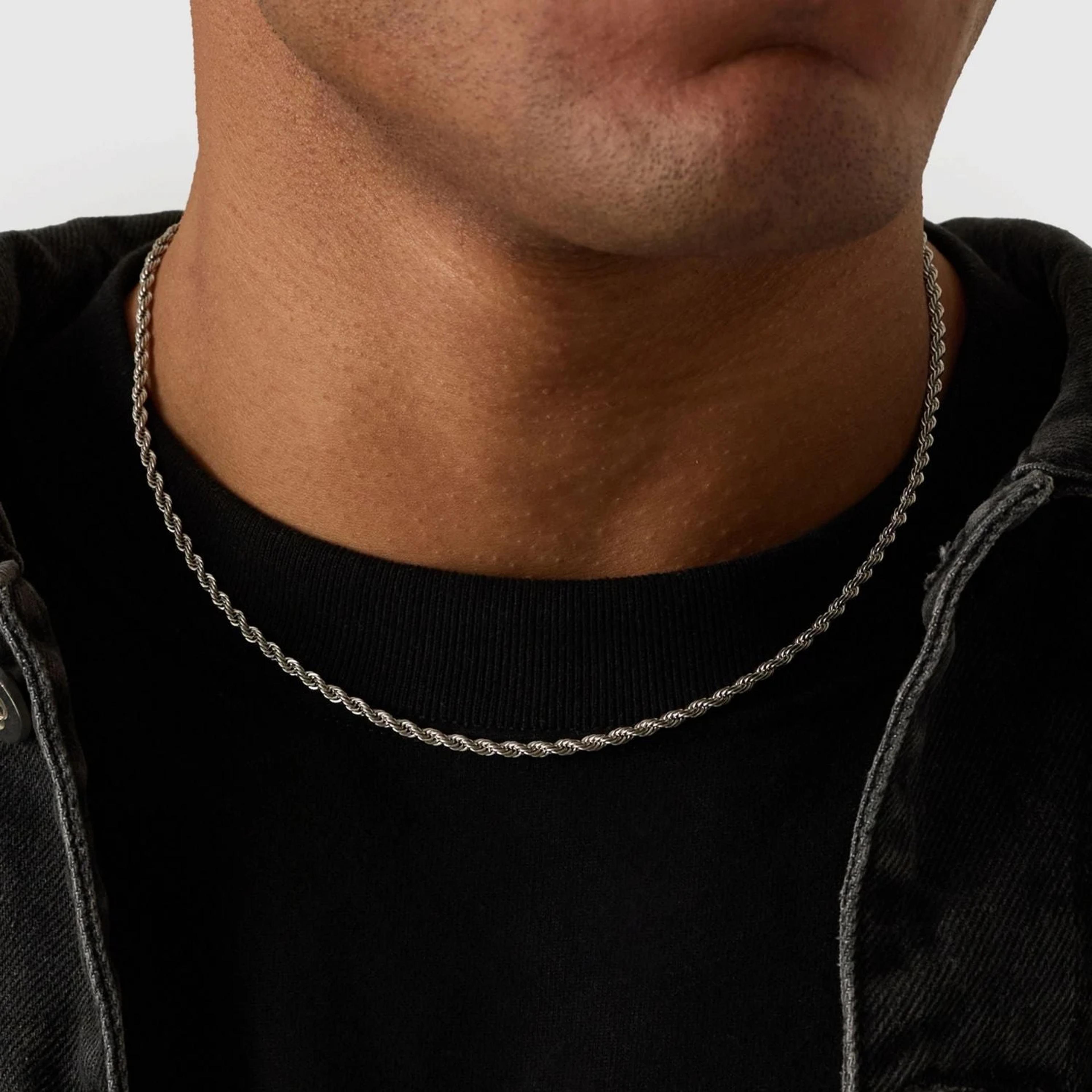 Golden Rope Chain - (silver) 5