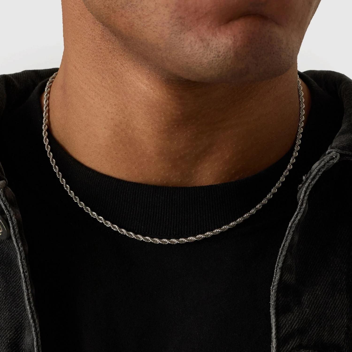 Golden Rope Chain - (silver) 5