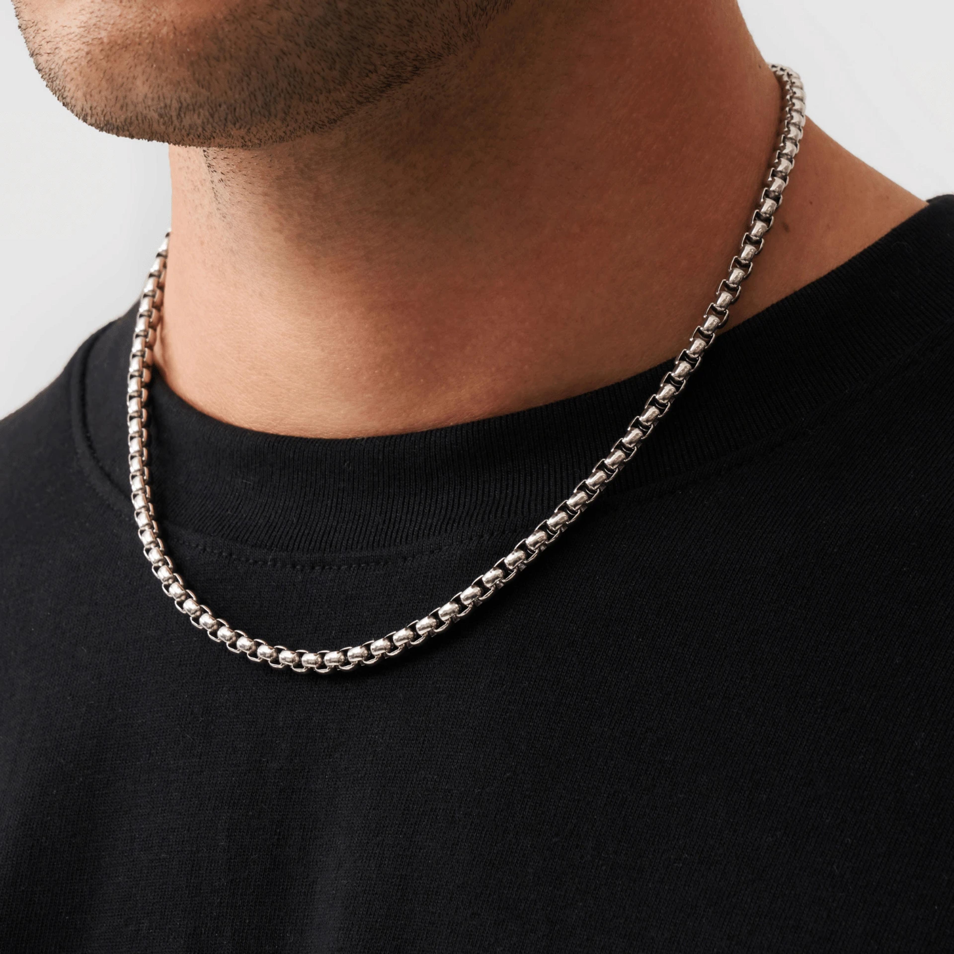 Regal Box Chain - (silver) 3