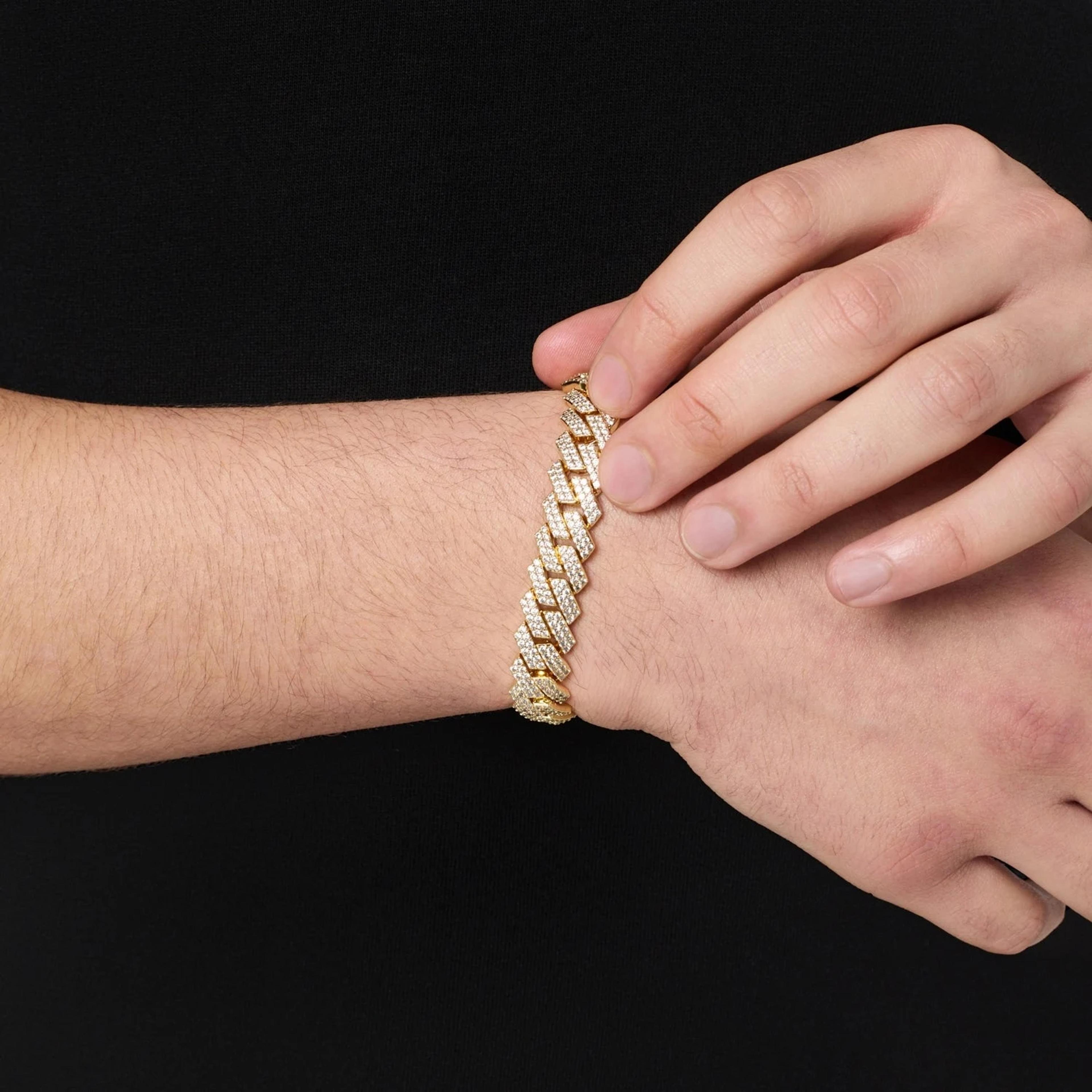 Glimmer Cuban Bracelet - (gold) 3