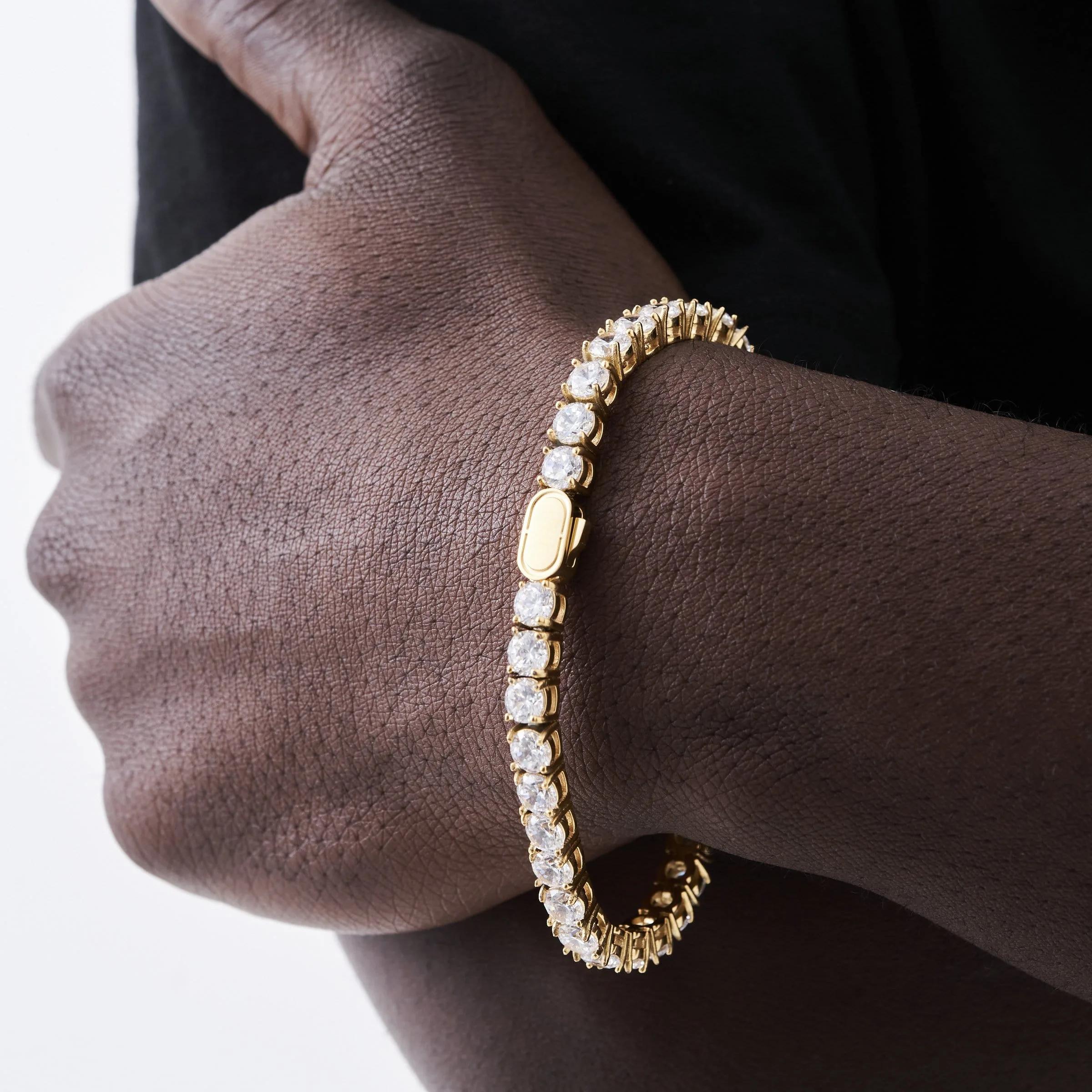 Radiant Tennis Bracelet - (gold) 5