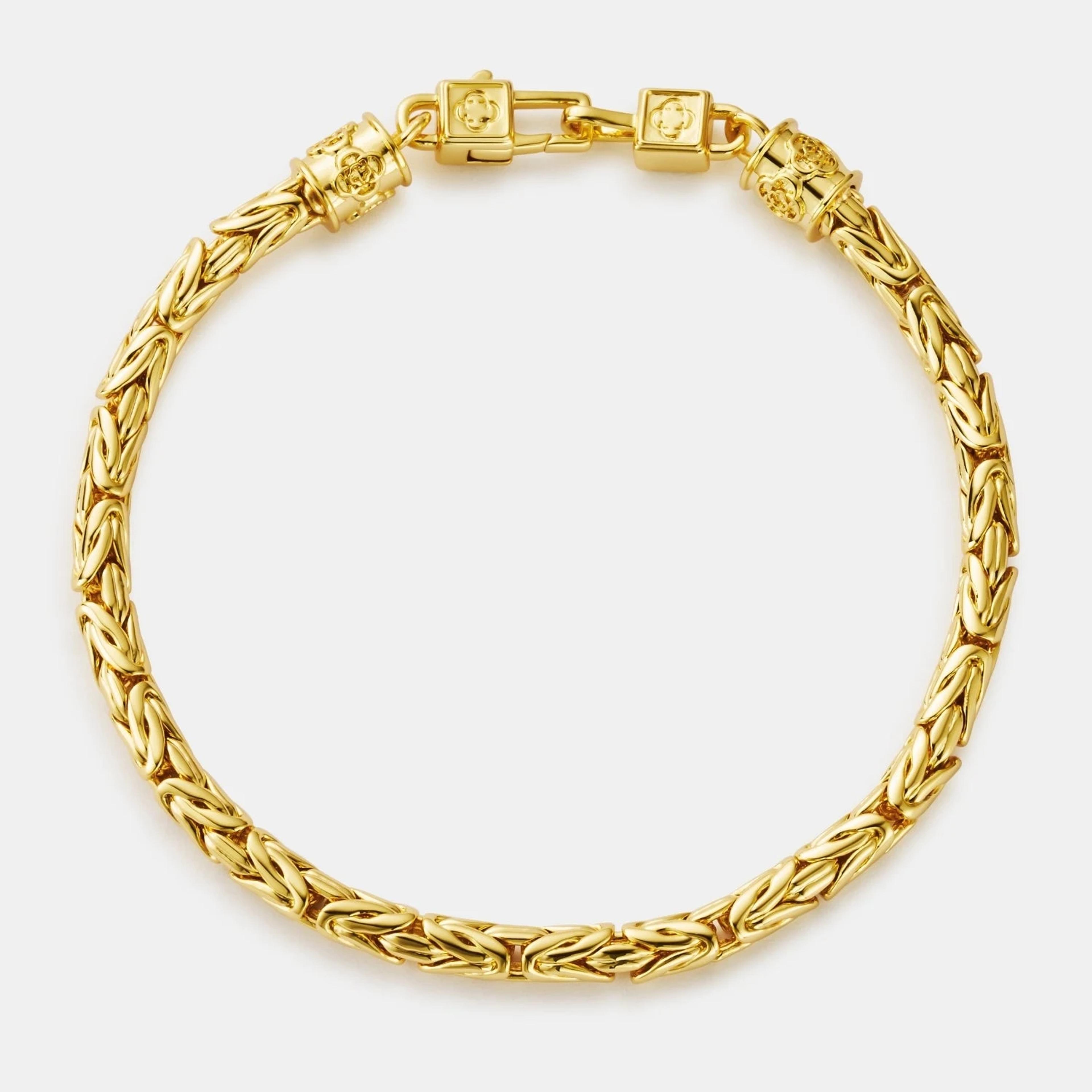 Regal King Chain Bracelet - (gold) 7