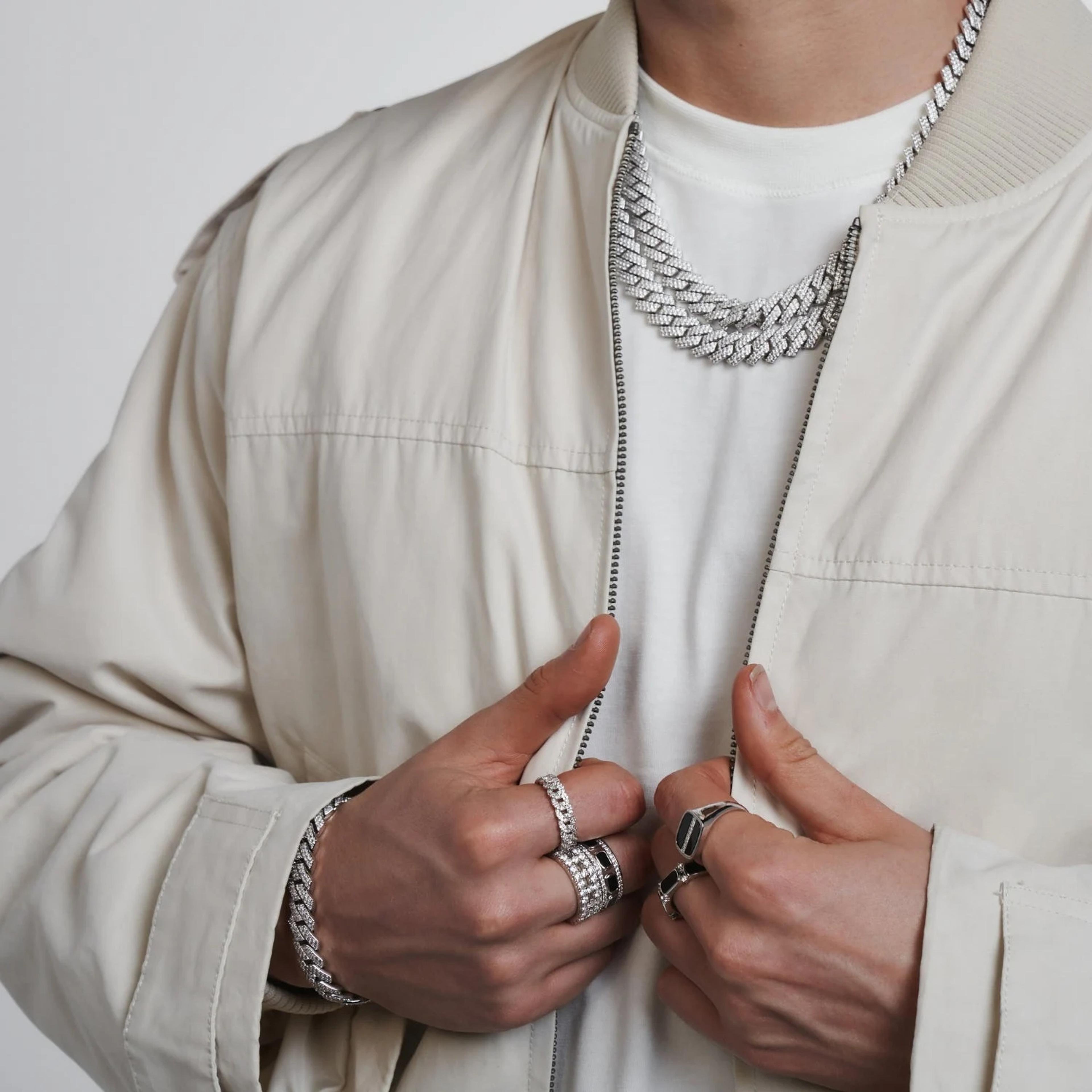 Cuban Link Chain - (silver) 3