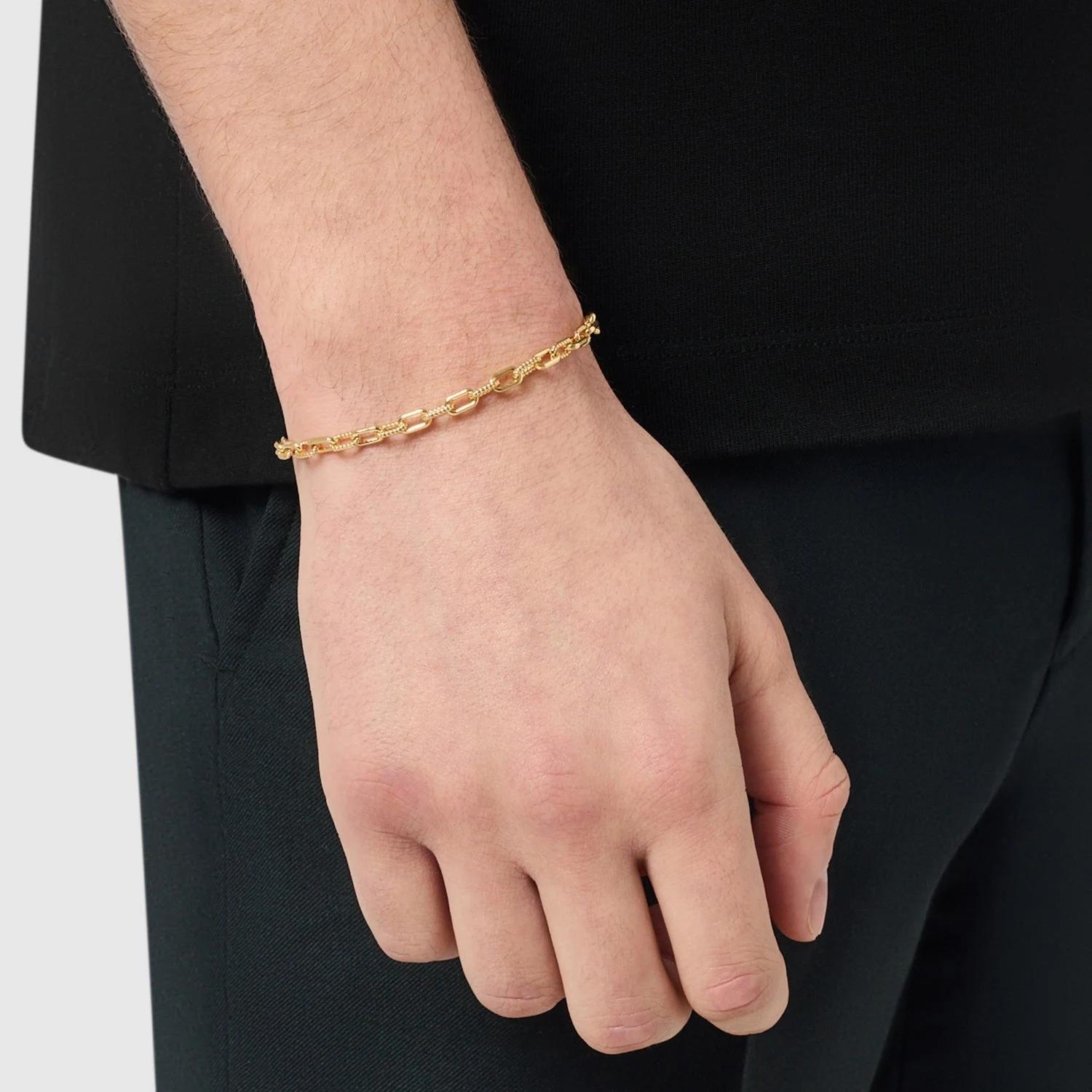 Chunky Link Bracelet - (gold) 2