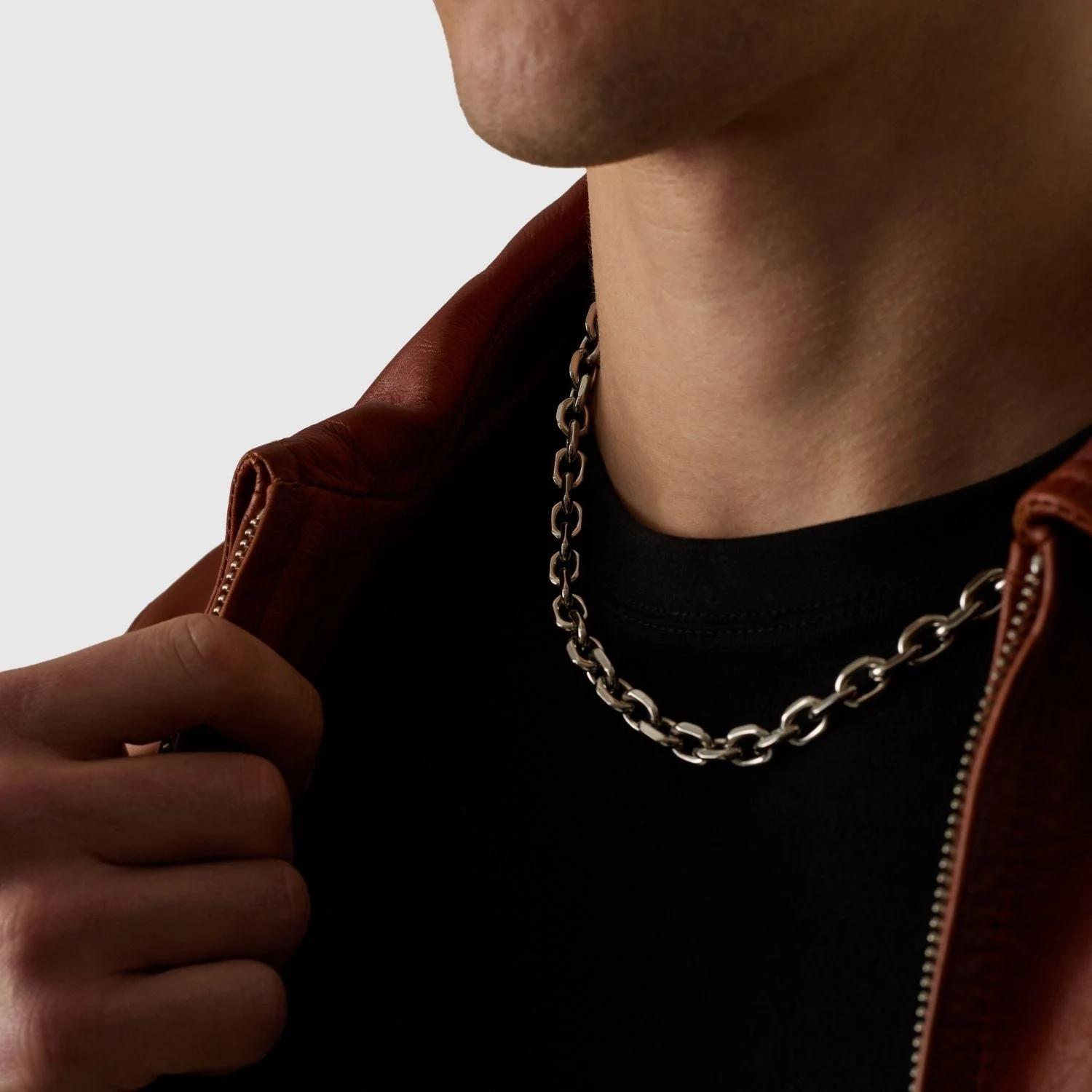 Golden Link Chain - (silver) 4