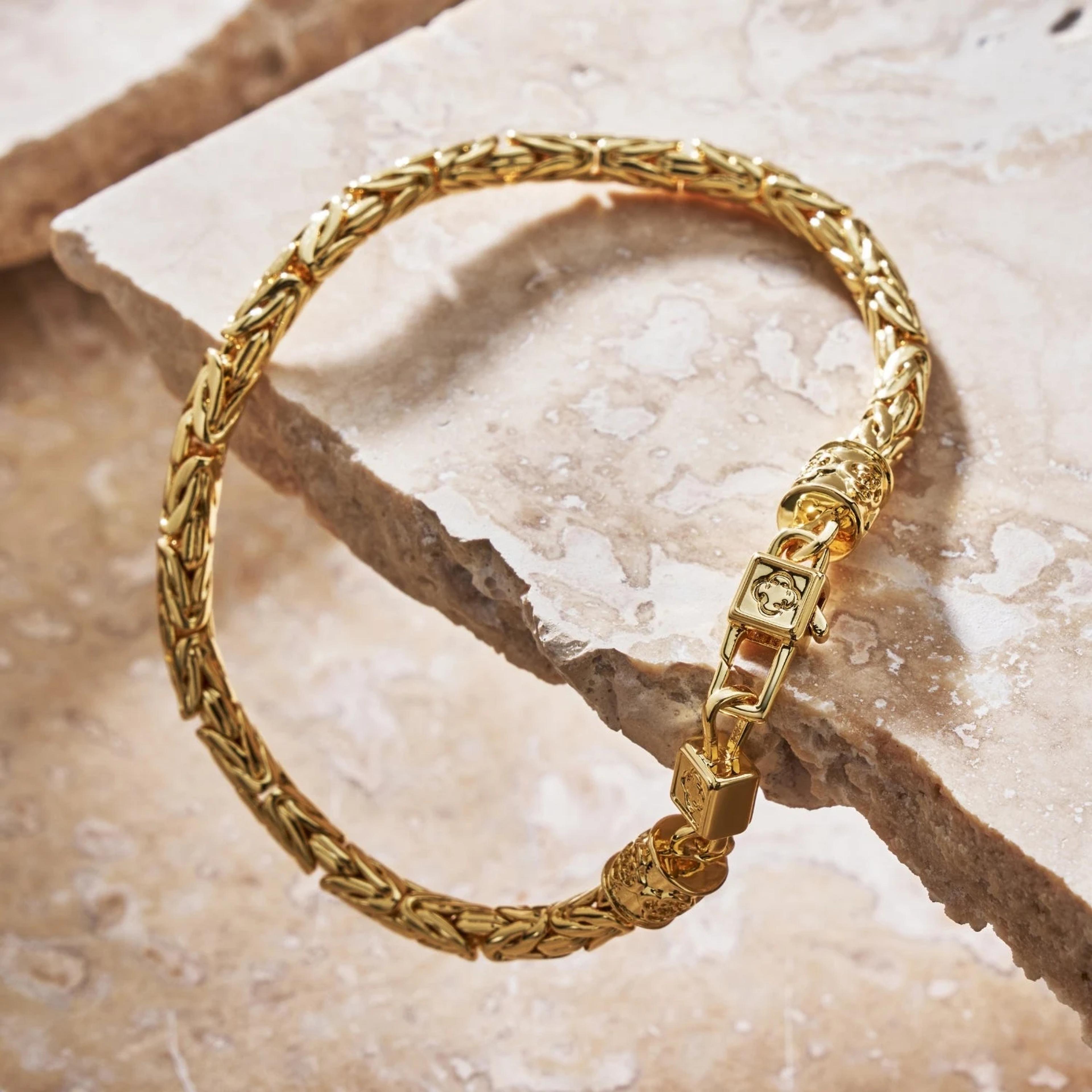 Regal King Chain Bracelet - (gold) 4