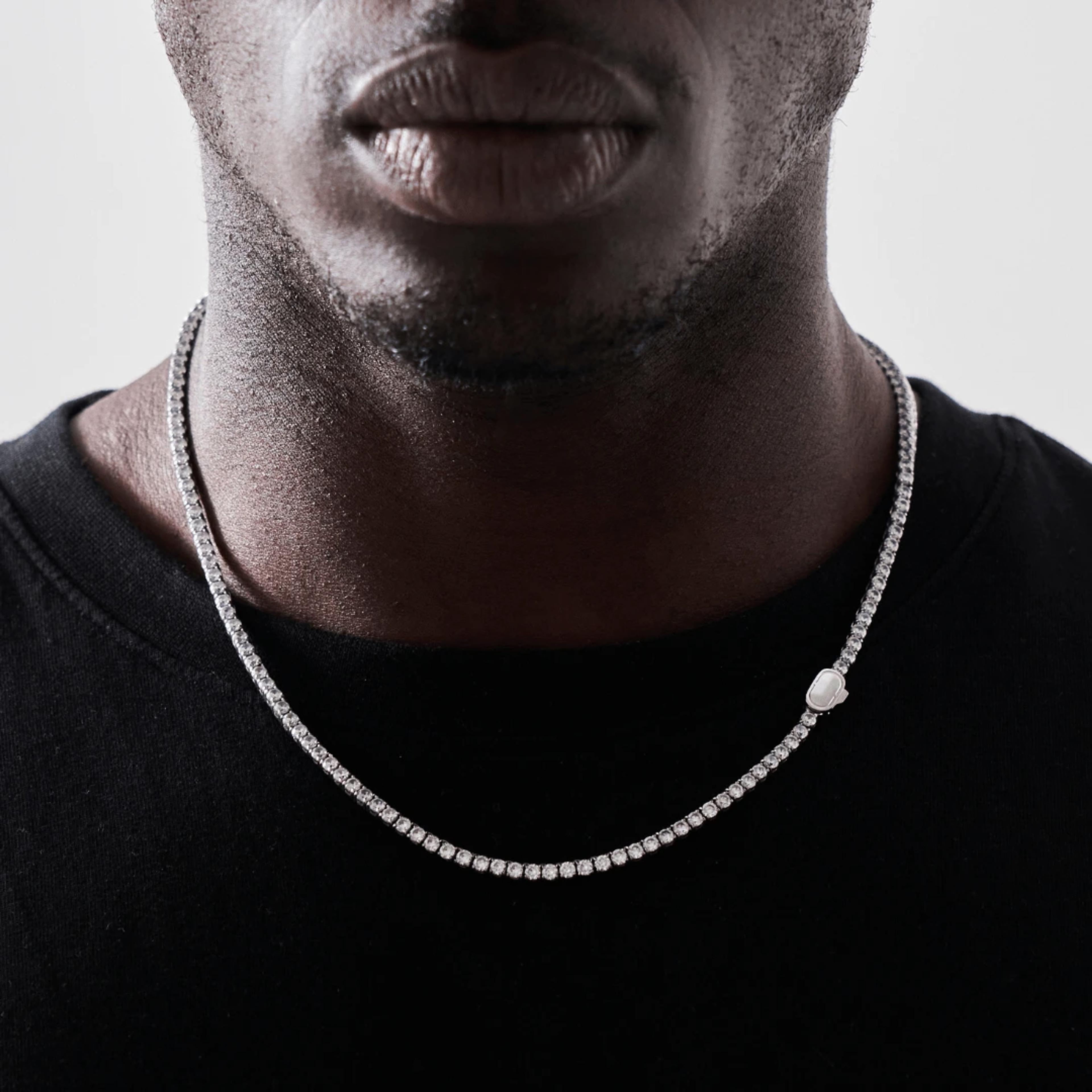 Sparkle Tennis Chain - (silver) 2