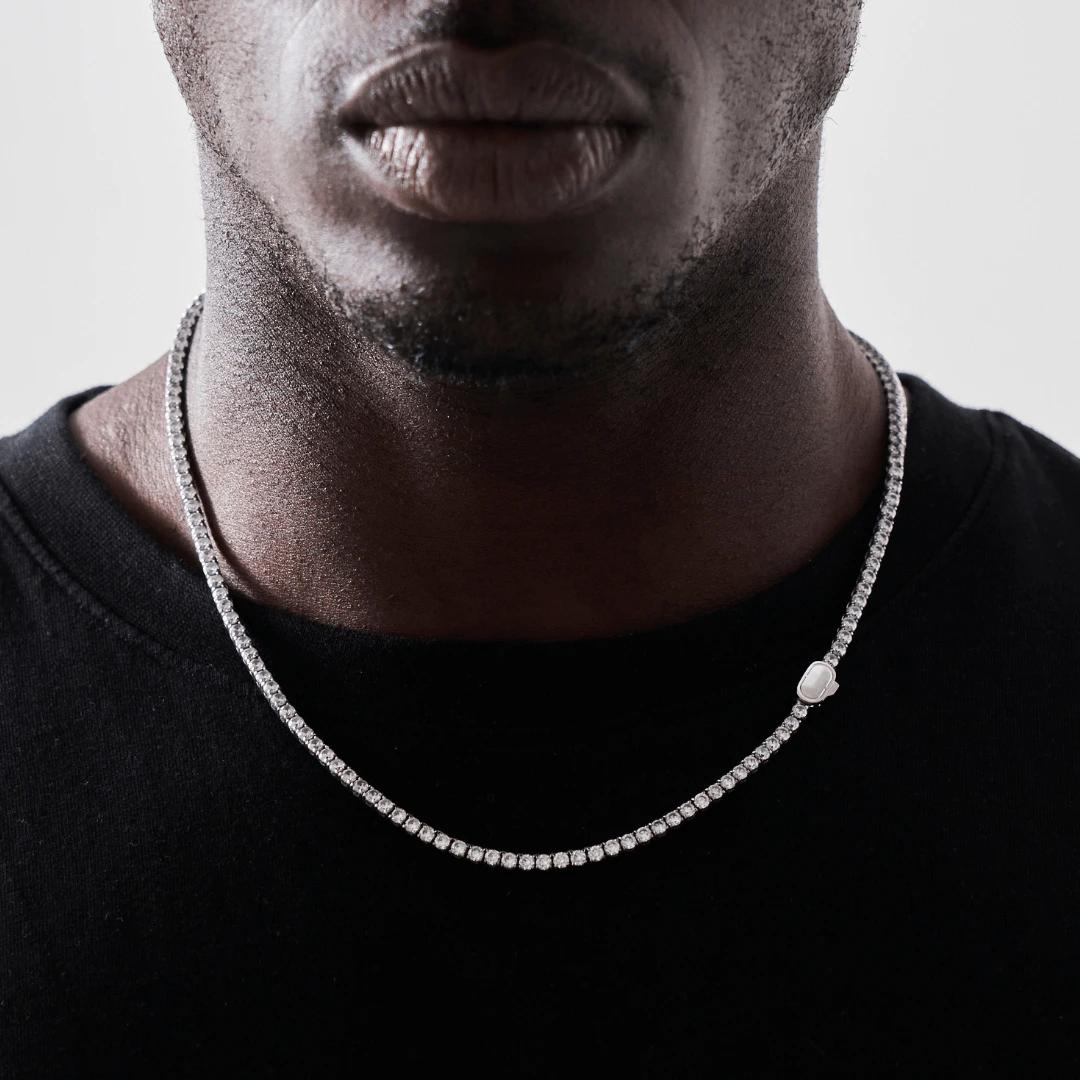 Sparkle Tennis Chain - (silver) 2