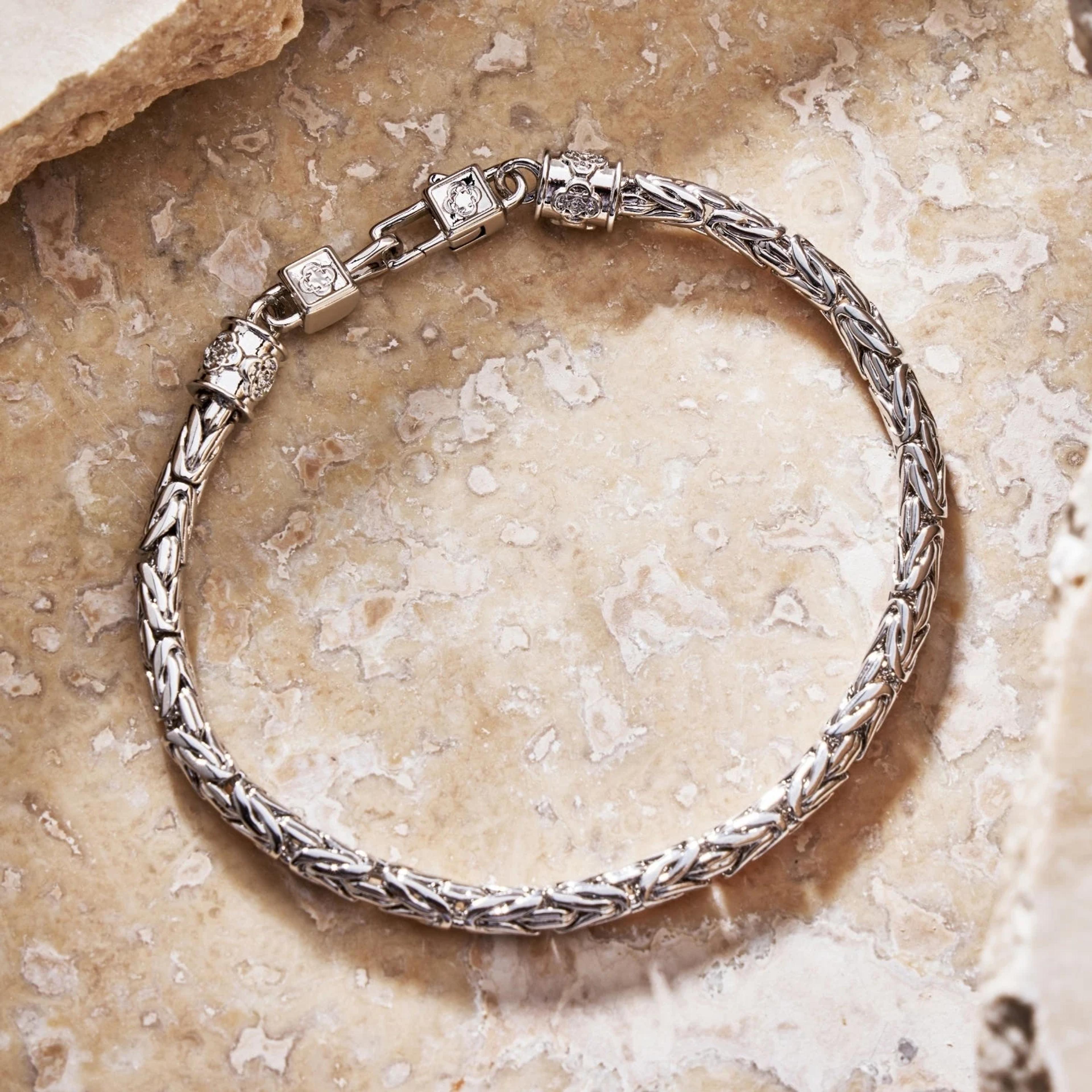 Regal King Chain Bracelet - (silver) 4