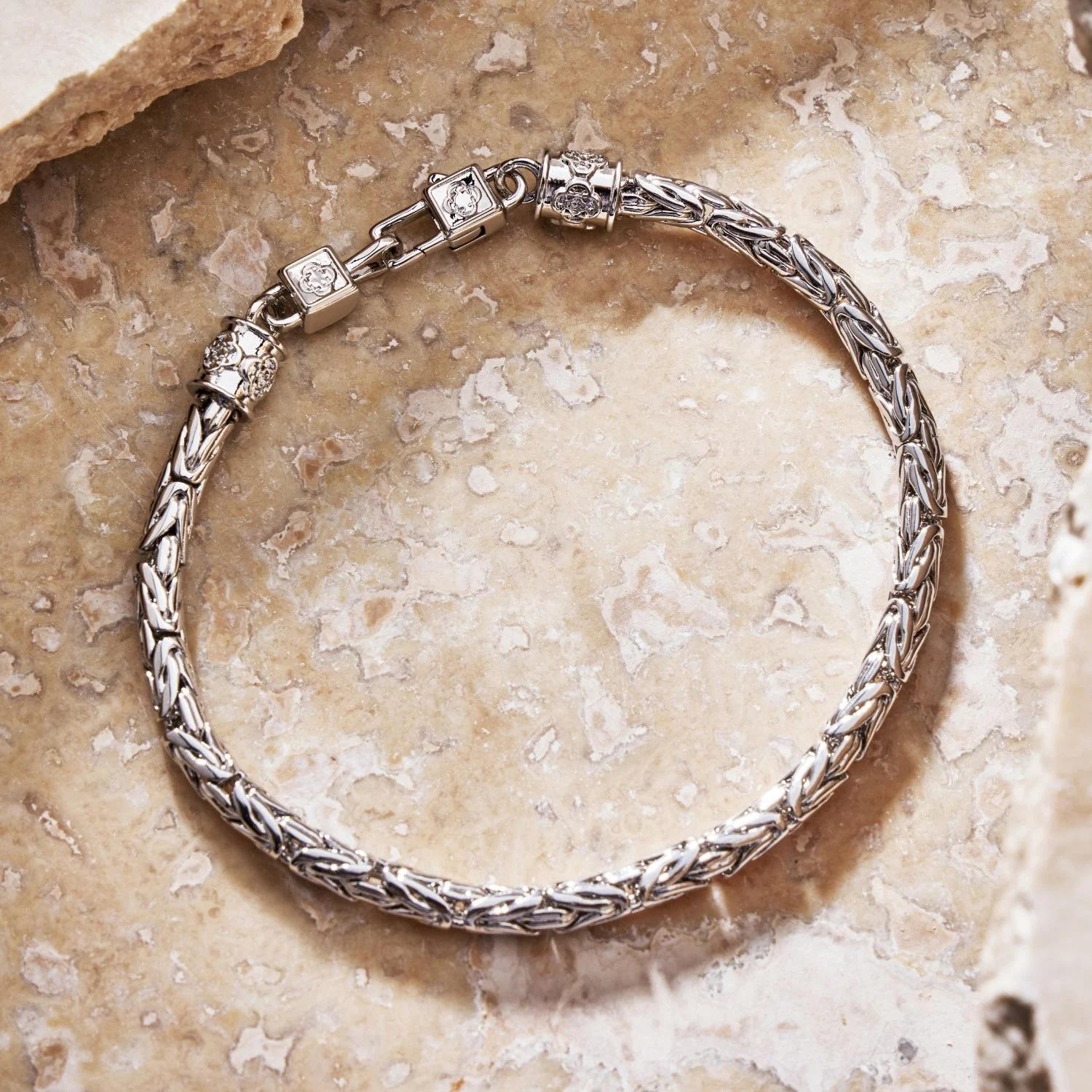 Regal King Chain Bracelet - (silver) 4