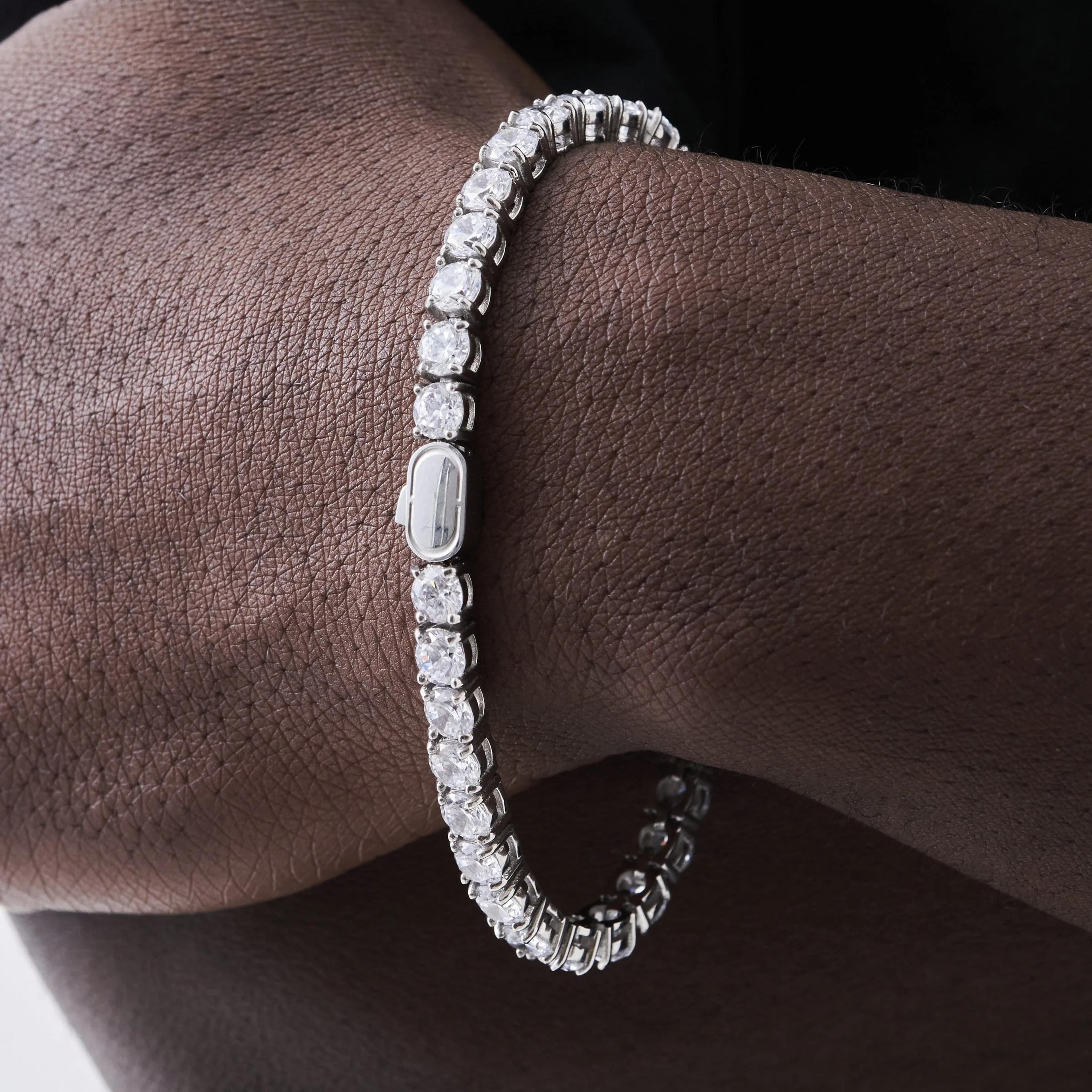 Radiant Tennis Bracelet - (silver) 3