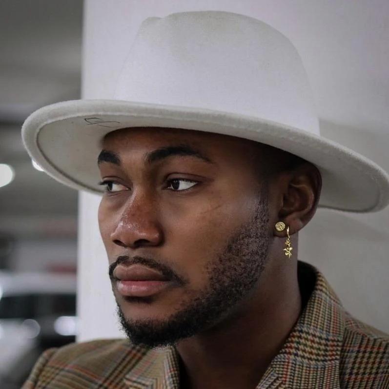 Compass Stud Earrings - (gold) 3