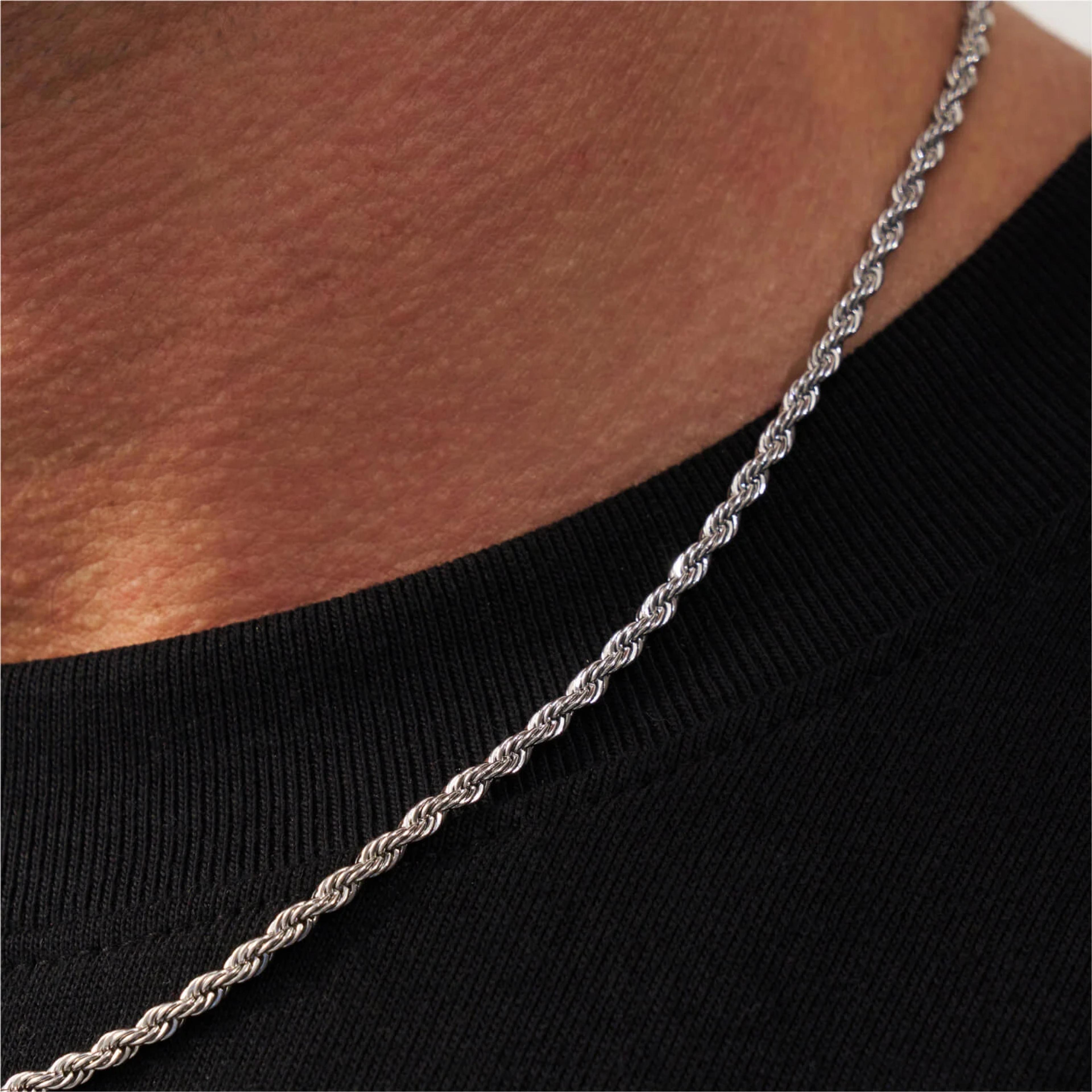 Golden Rope Chain - (silver) 4
