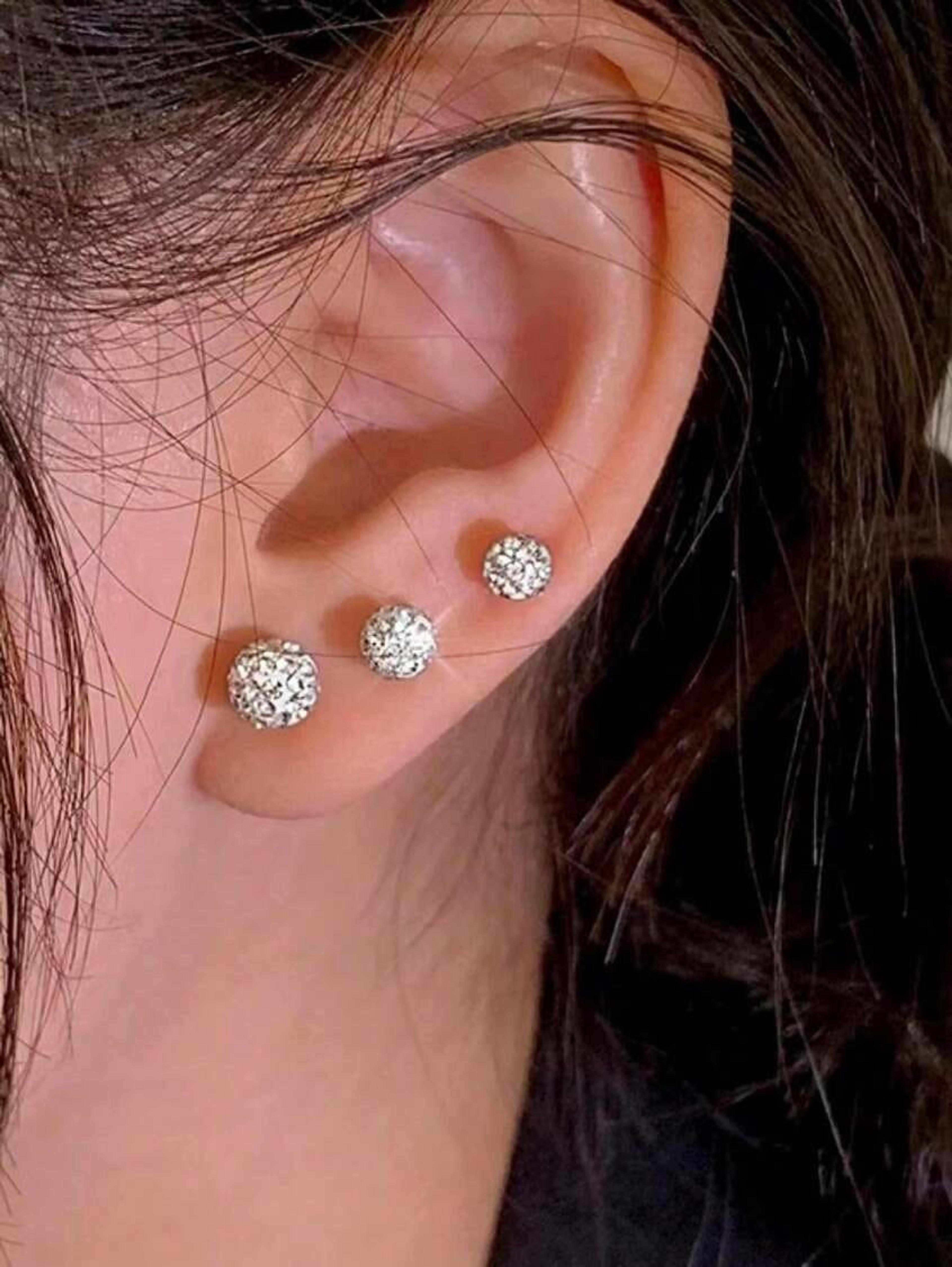 Gold Diamond Earring
