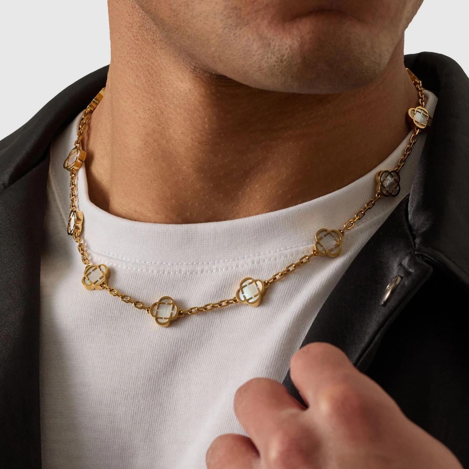 Azure Bloom Chain - White 6