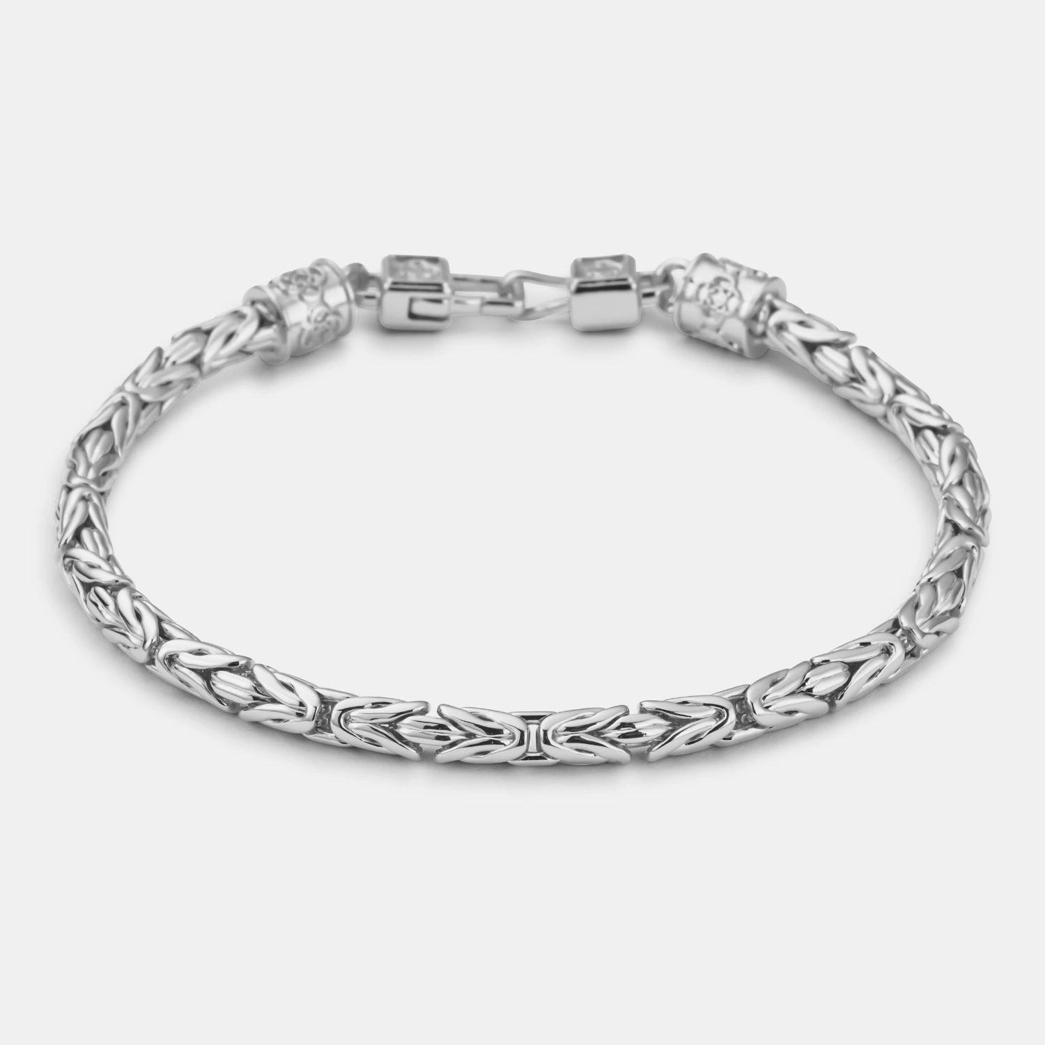 Regal King Chain Bracelet - (silver)