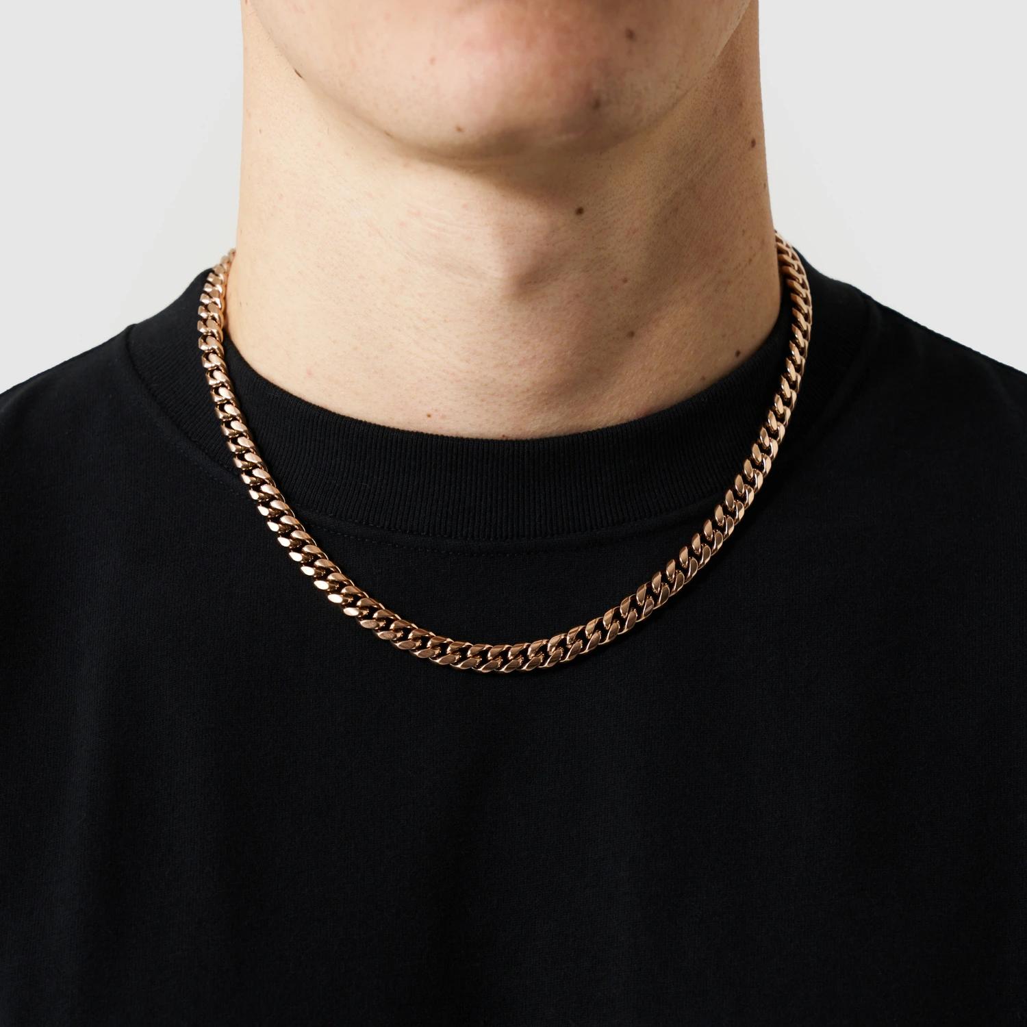 Classic Curb Chain - (rose Gold) 2