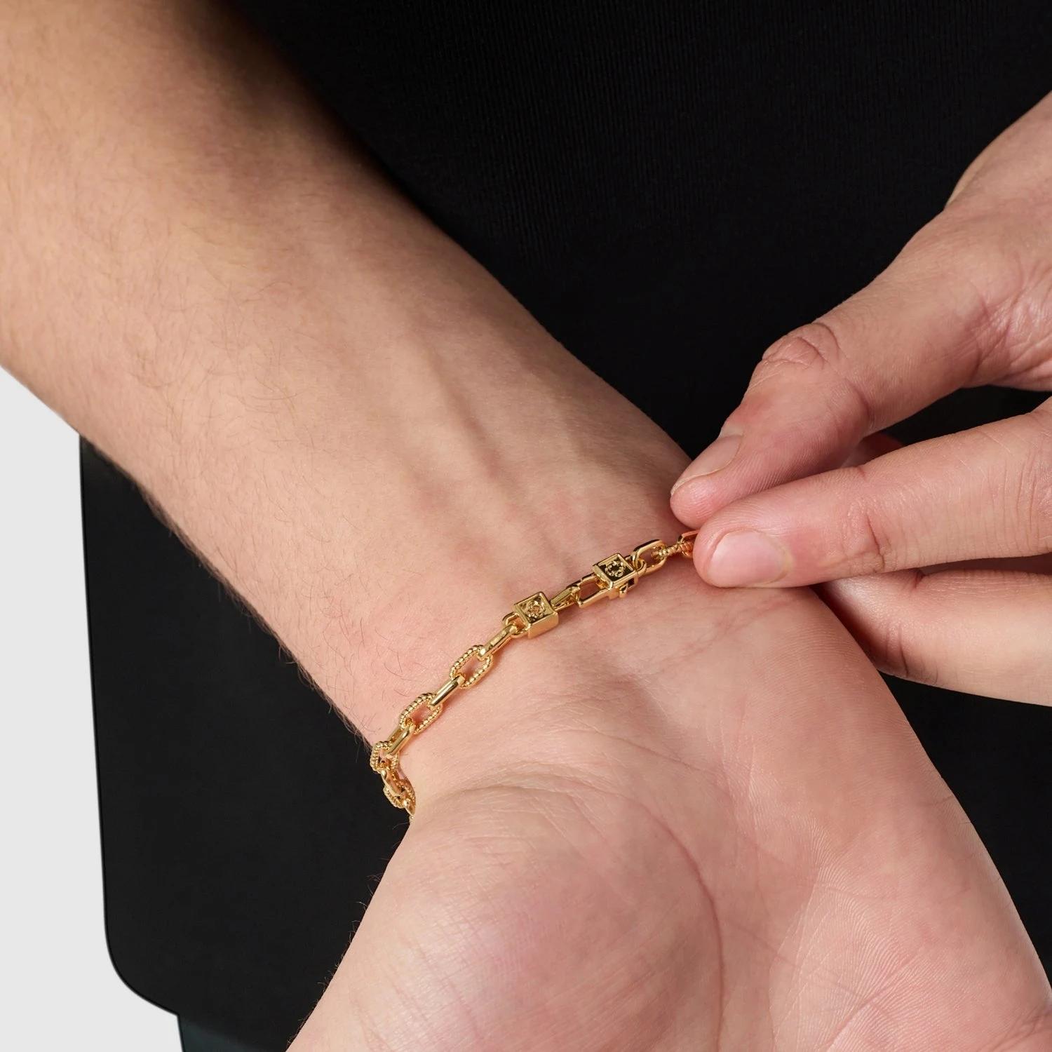 Chunky Link Bracelet - (gold) 7