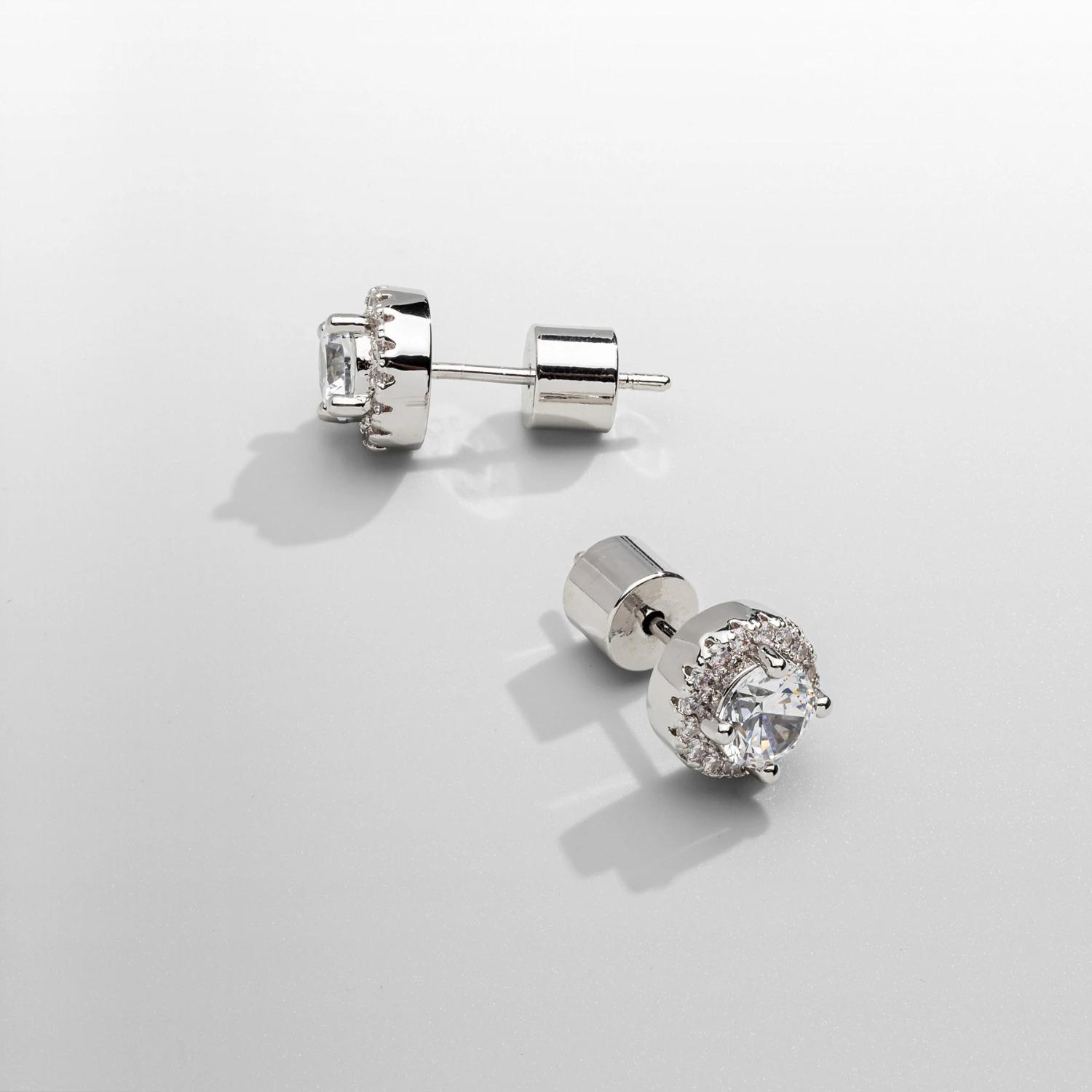 Radiant Halo Studs - (silver)