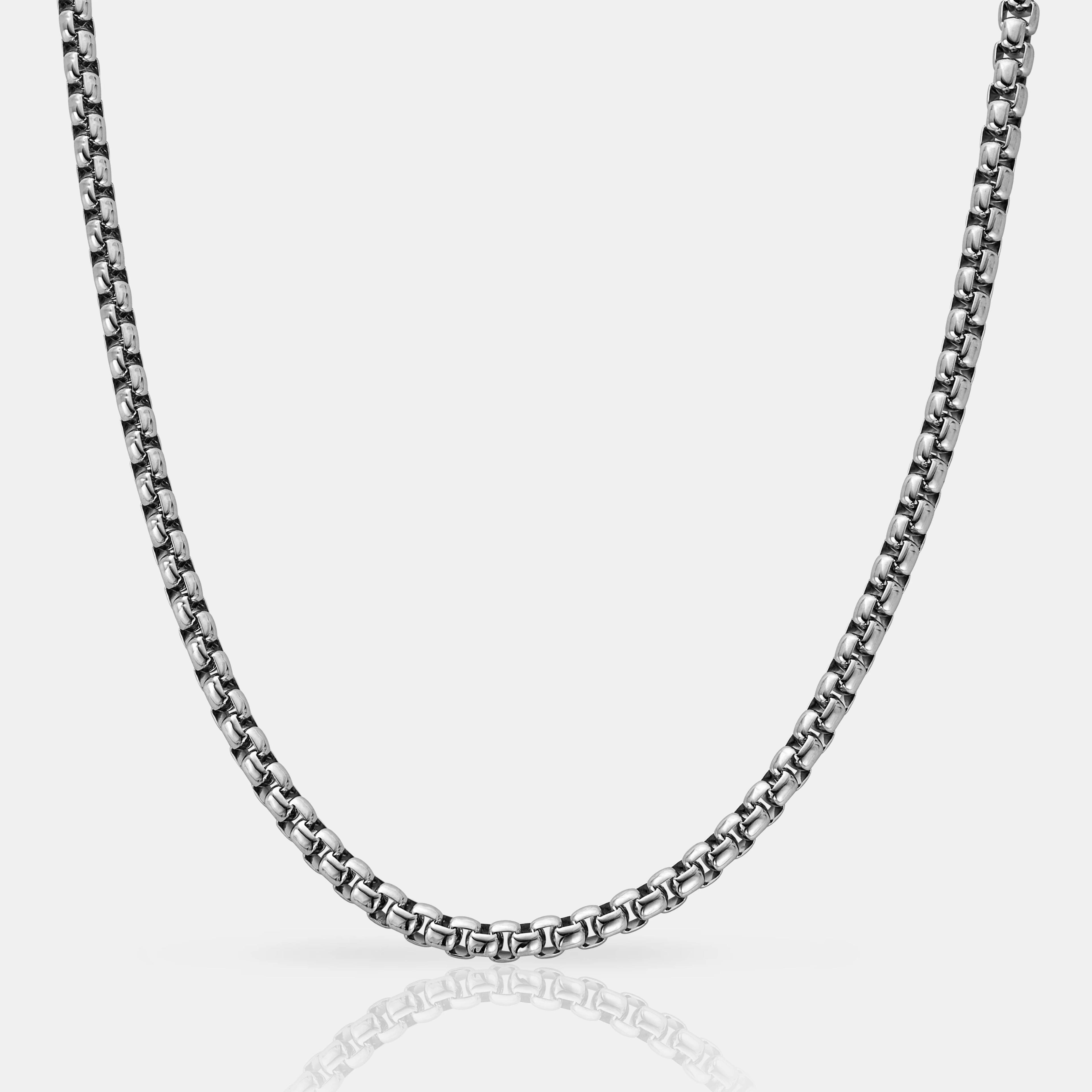 Regal Box Chain - (silver)