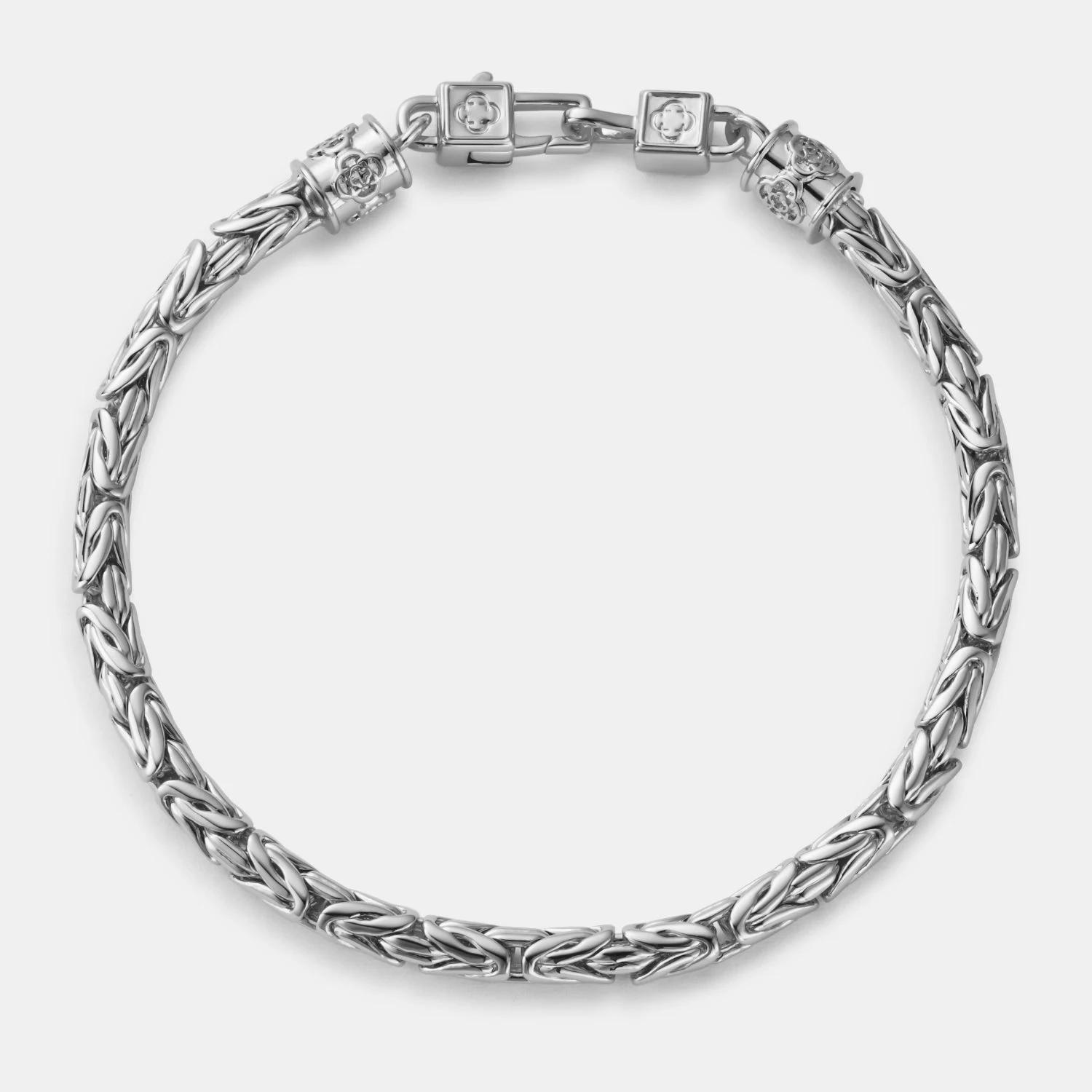 Regal King Chain Bracelet - (silver) 7