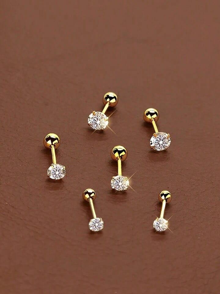 Gold Diamond Earring alternate view