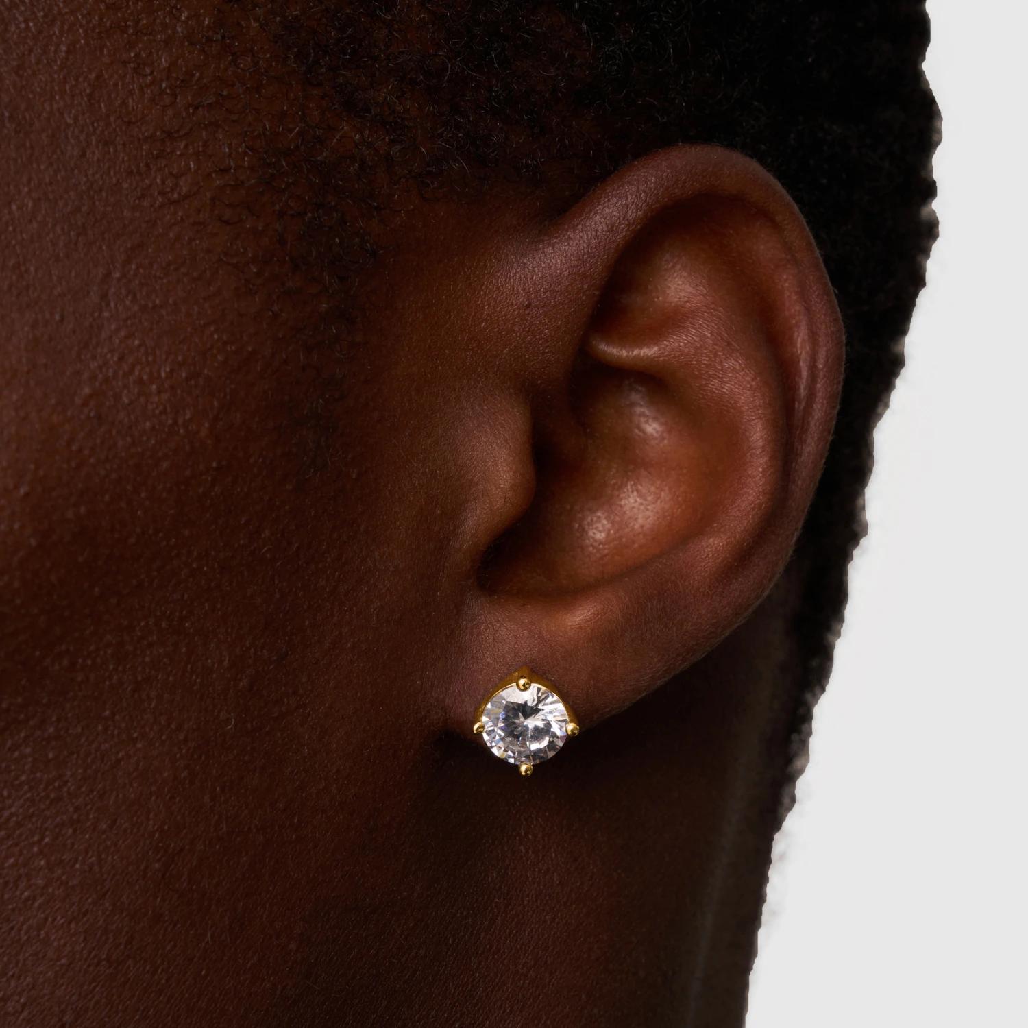 Solitaire Studs - (gold) 4