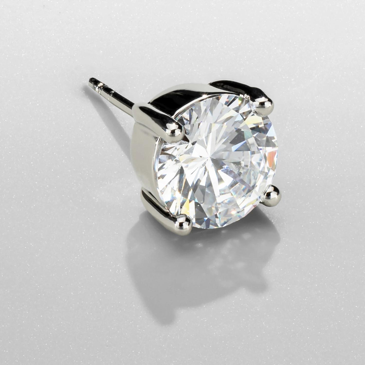 Solitaire Studs - (silver) 3