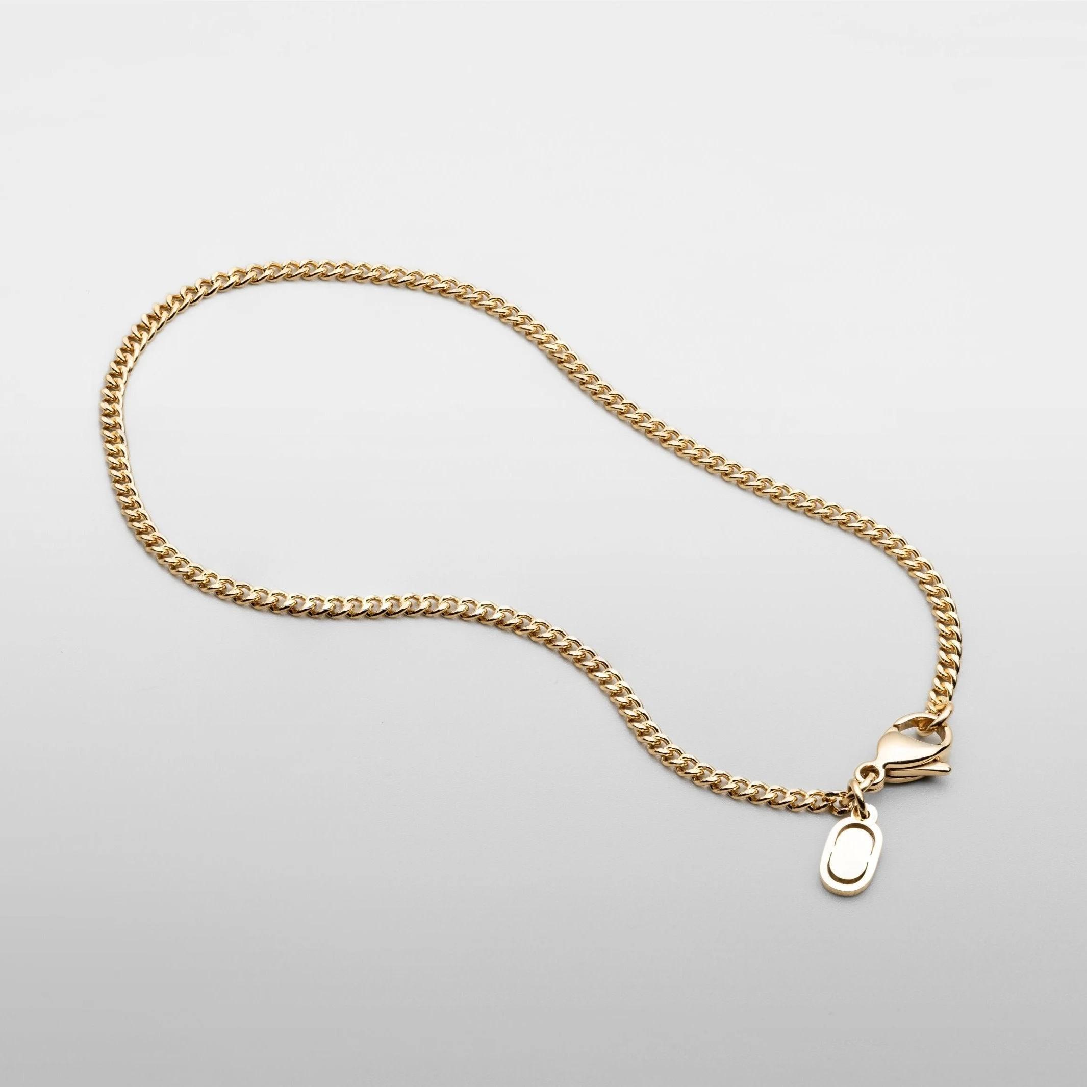 Gold Curb Chain Bracelet - (gold)