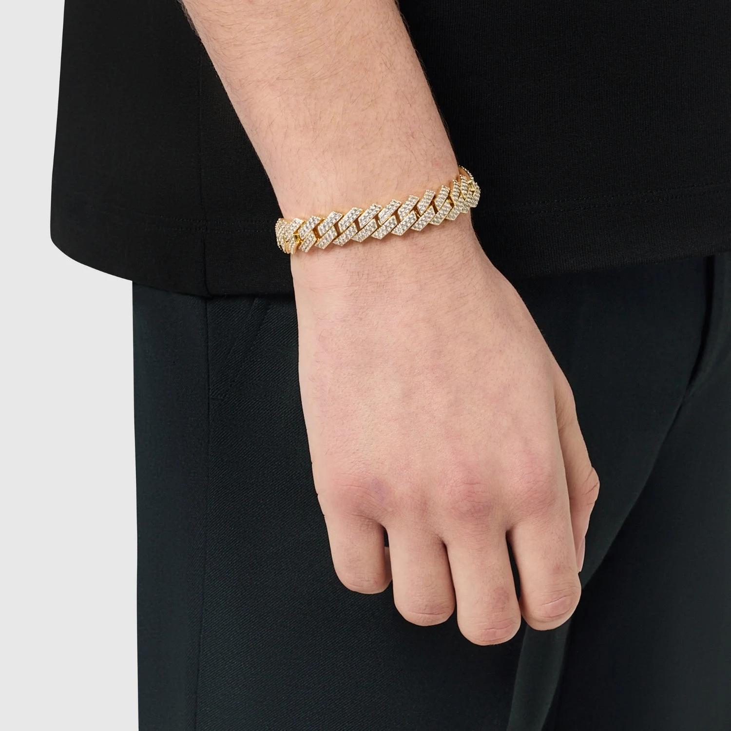 Glimmer Cuban Bracelet - (gold) 2