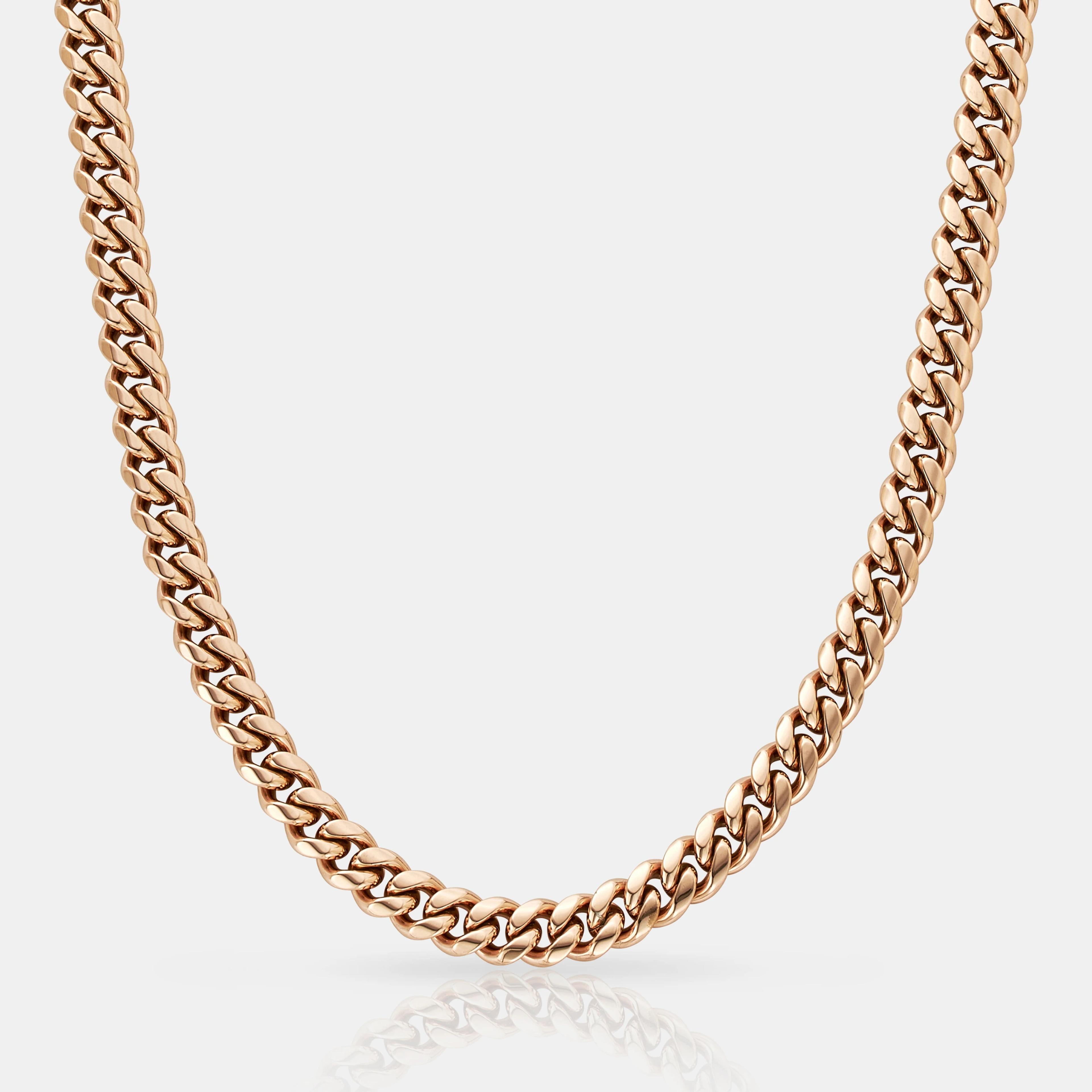 Classic Curb Chain - (rose Gold) 1