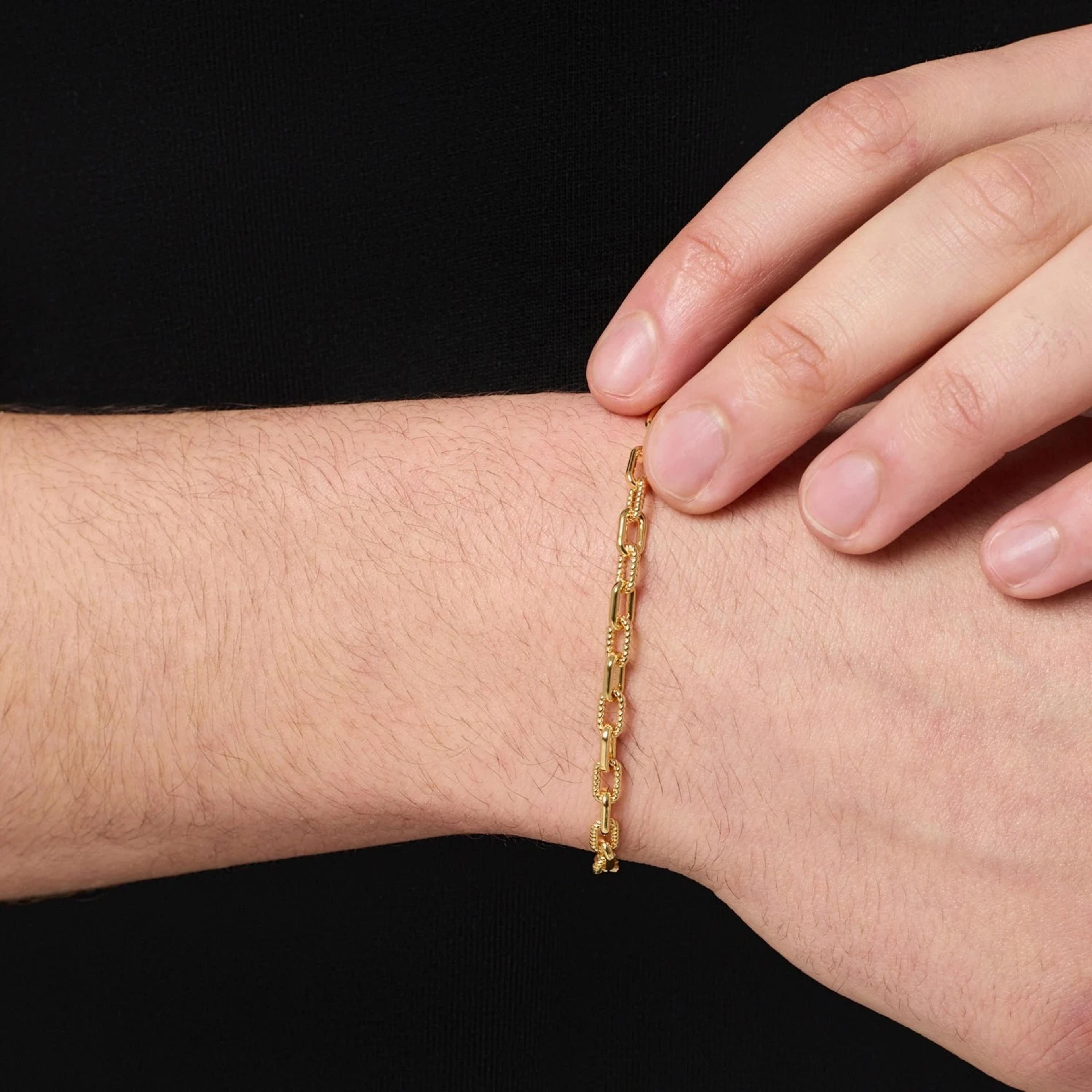 Chunky Link Bracelet - (gold) 3