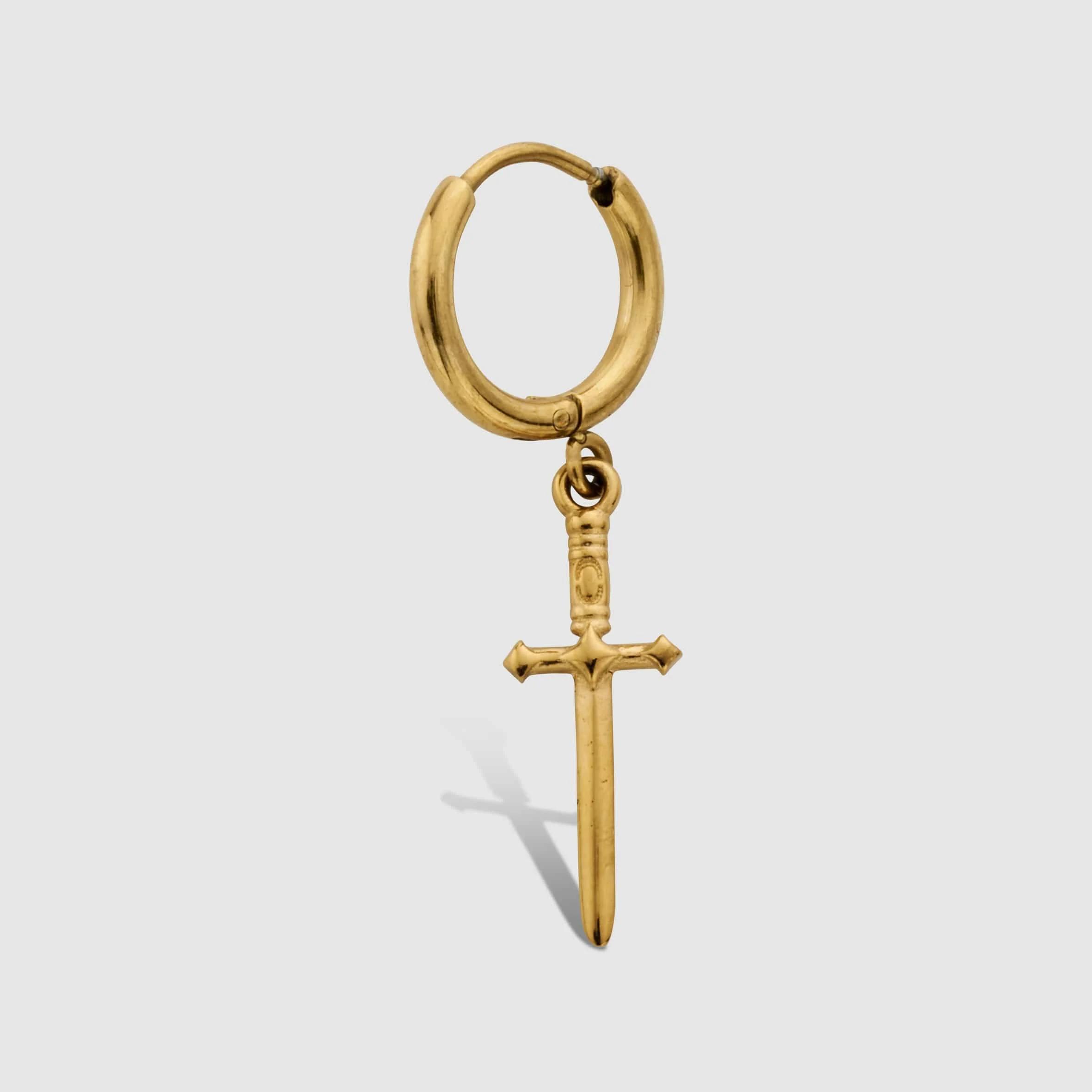 Warrior Sword Hoops - (gold)