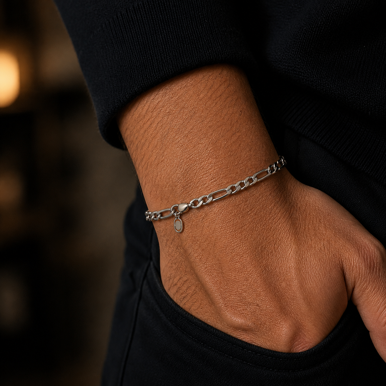 Figaro Bracelet - (silver)
