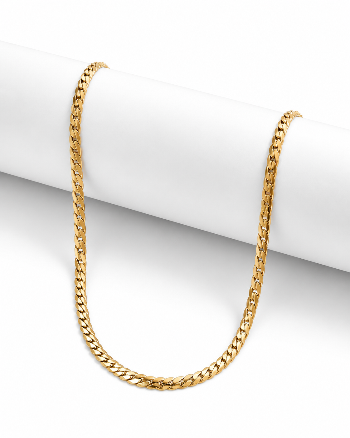 Spiral Gold Chain For Men