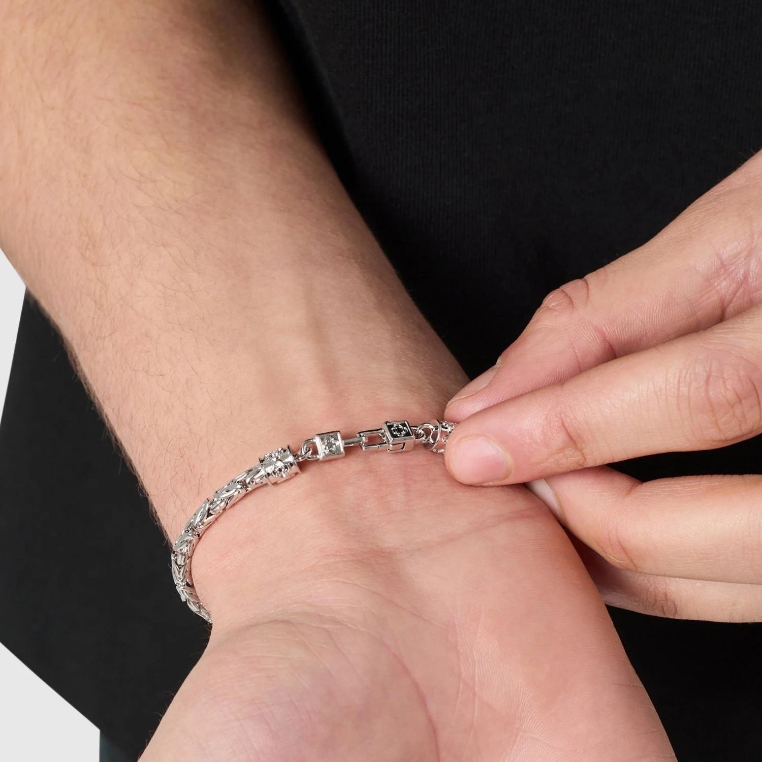 Regal King Chain Bracelet - (silver) 6