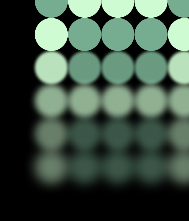Green circles grid