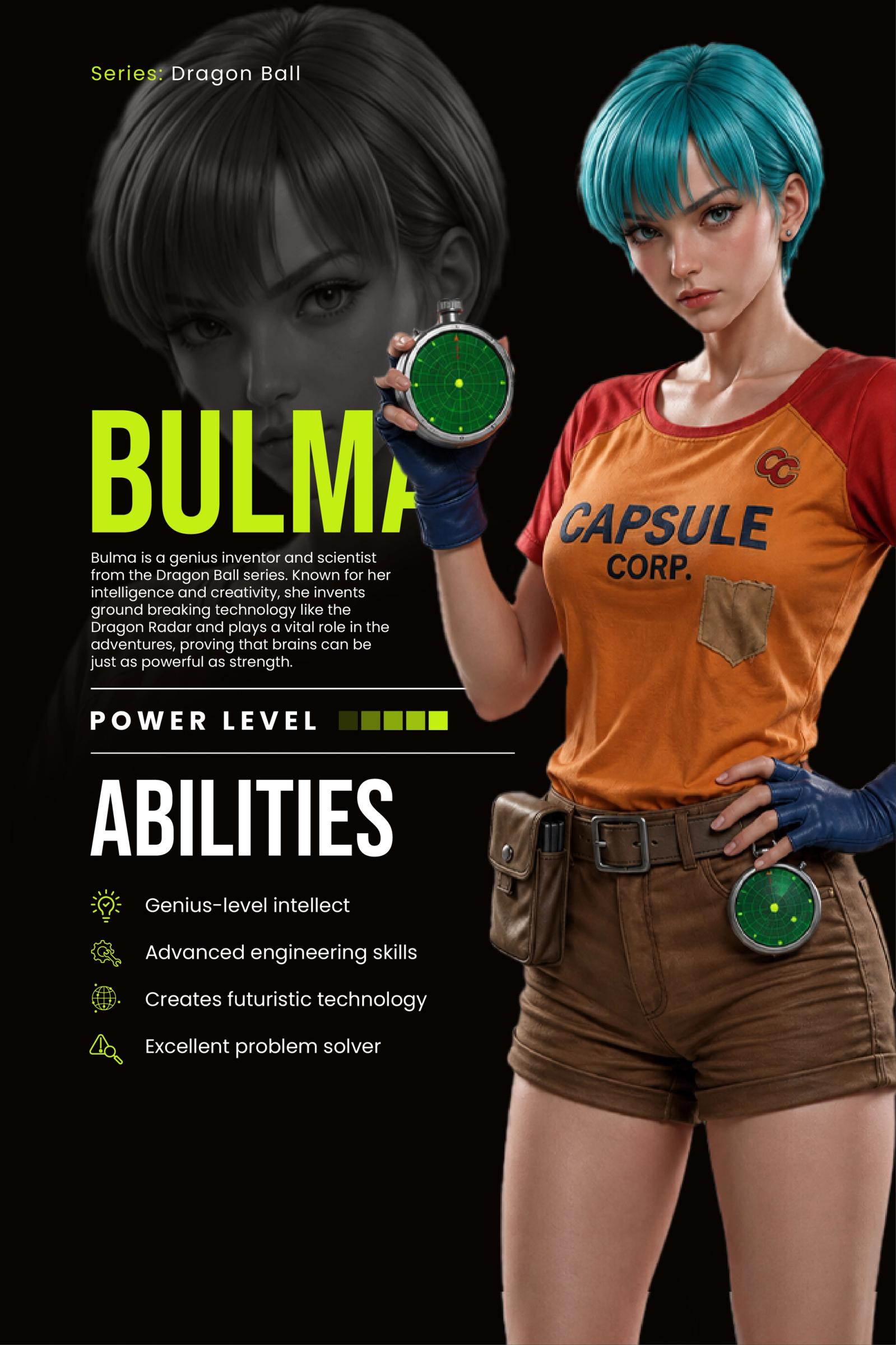 Dragon Ball Character Infographics | 3D Fan Art Concept