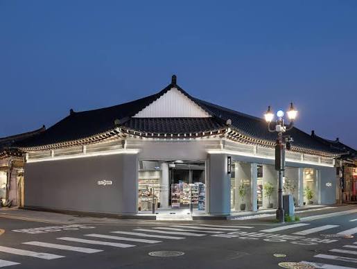 An Olive Young store in a regional Korean travel destination