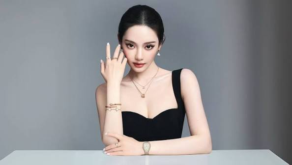 aespa member Ningning in Bvlgari campaign jewelry