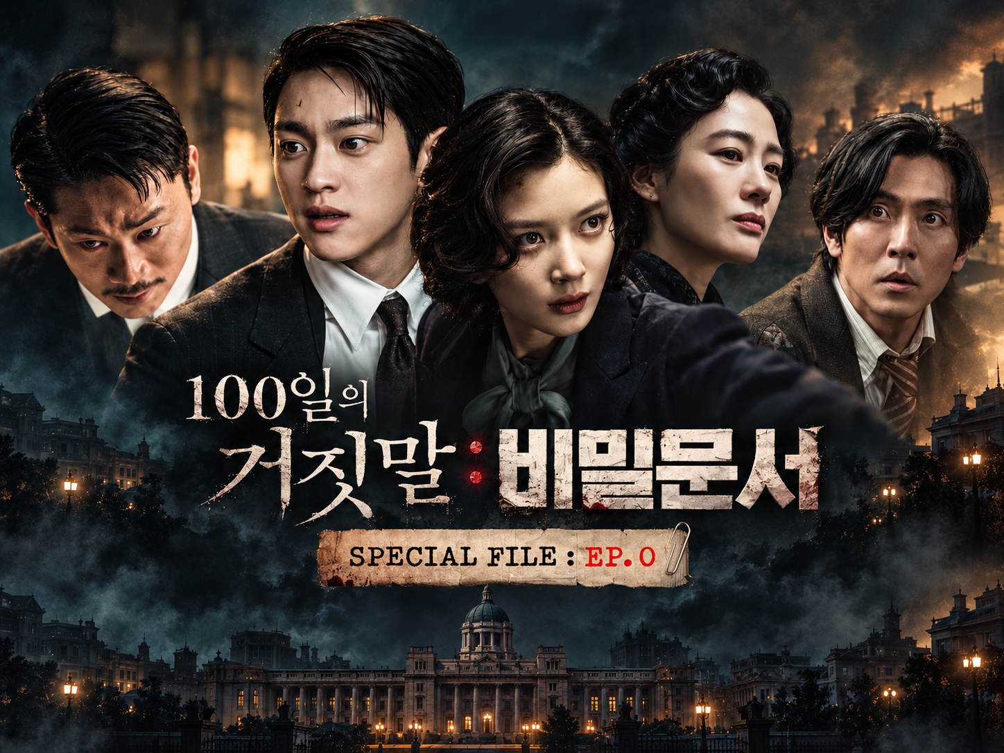 Kim You-jung and Park Jin-young in the period spy romance 100 Days of Deception