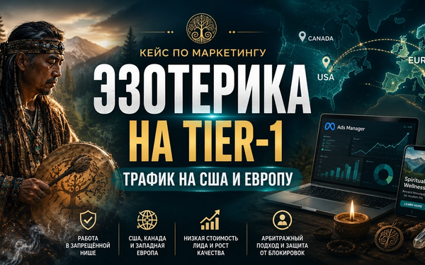 Целевые заявки из США и Европы для эзотерической ниши (самомассаж внутренних органов)