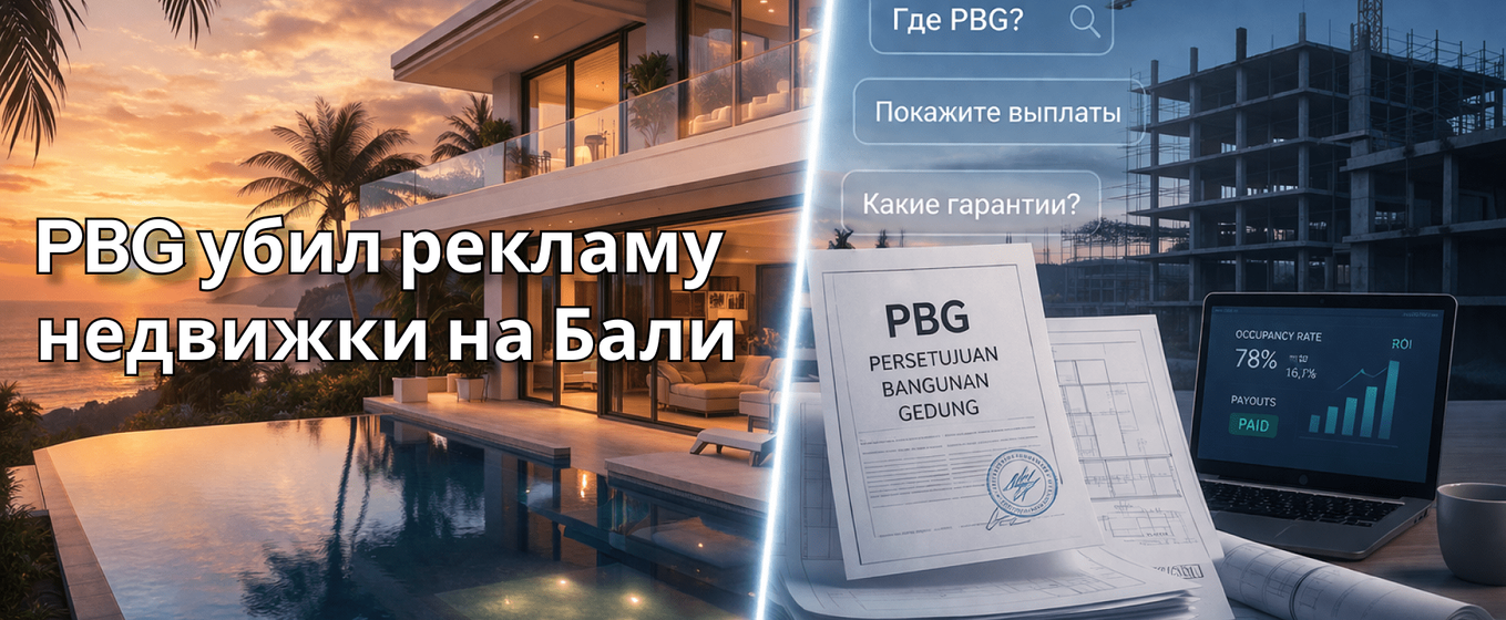 Почему ваша реклама НЕДВИЖКИ на Бали перестала работать в 2026. Инвестор поумнел — и это ваша проблема