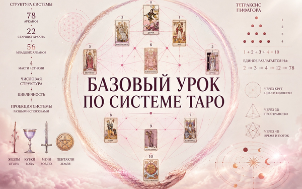 Базовый урок по системе Таро. Это должен знать каждый таролог!