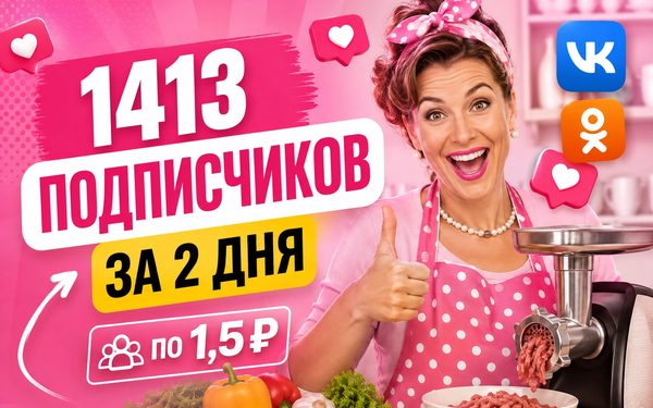 +1413 подписчиков по 1,5₽ за 2 дня для e-commerce и эффективная лидогенерация через квиз