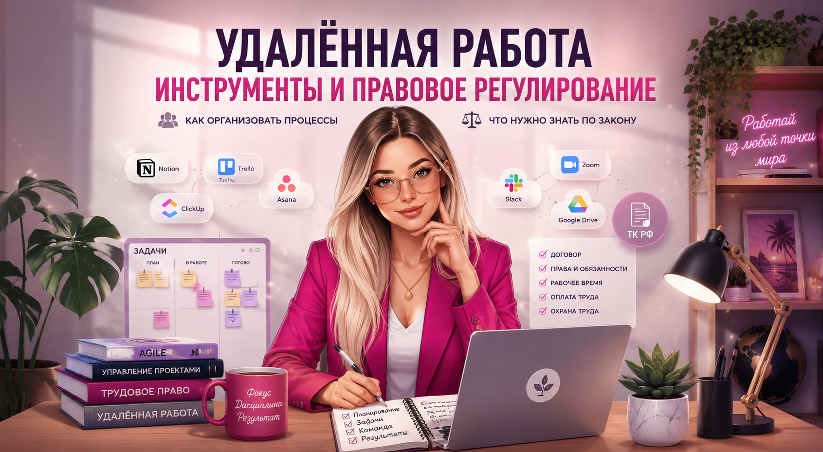 Удалённая работа: инструменты, право и человеческий фактор