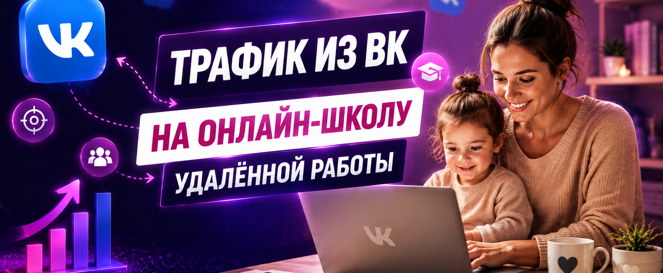 Стоимость клика 11₽ в ВК для онлайн-школы интернет-профессий