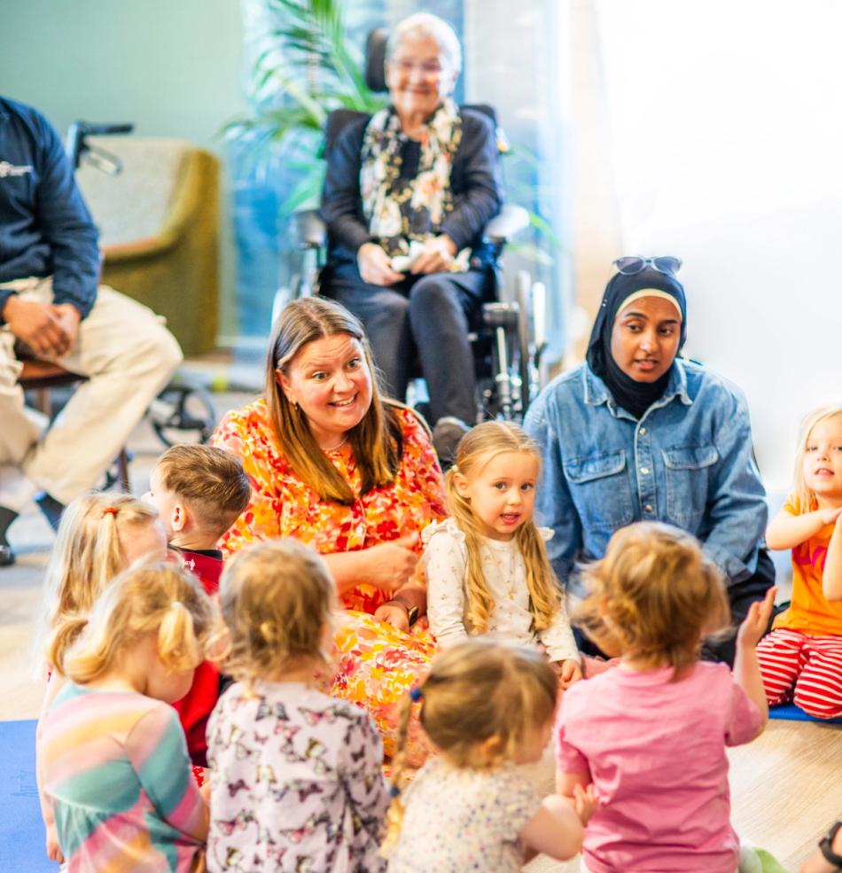 Generasjonssang på Paulus sykehjem