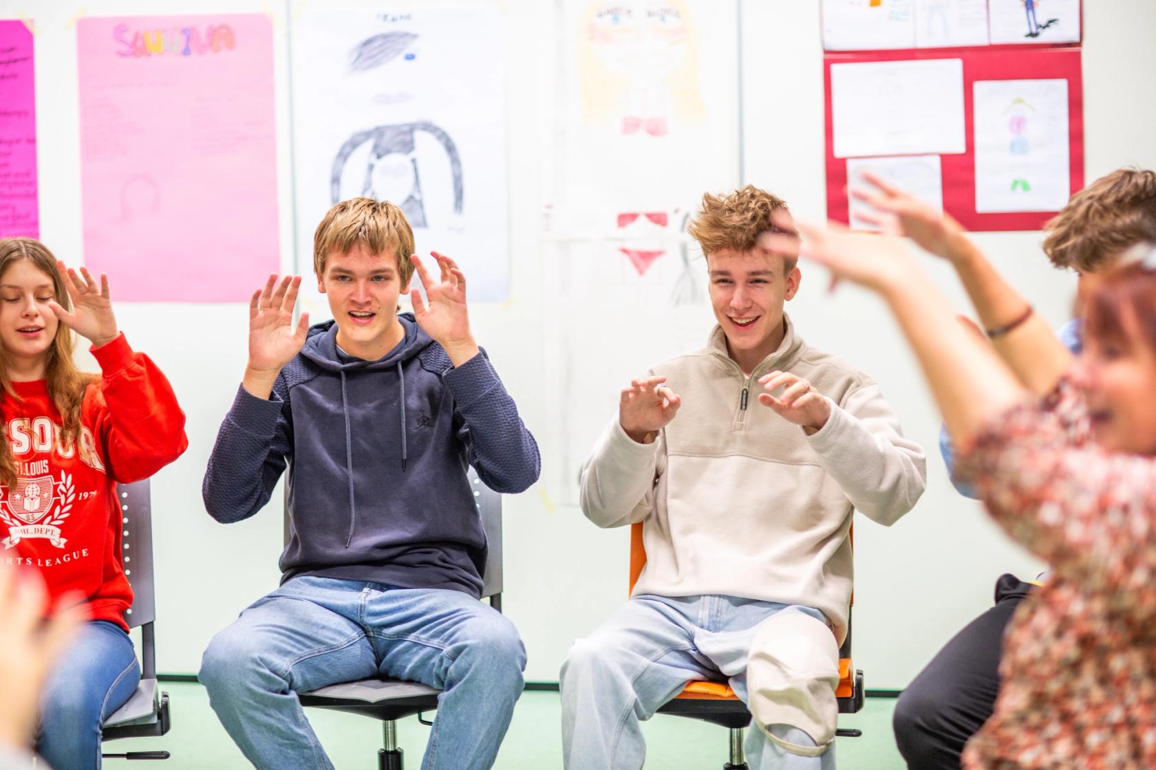 Sang i klasserommet på HO-fag