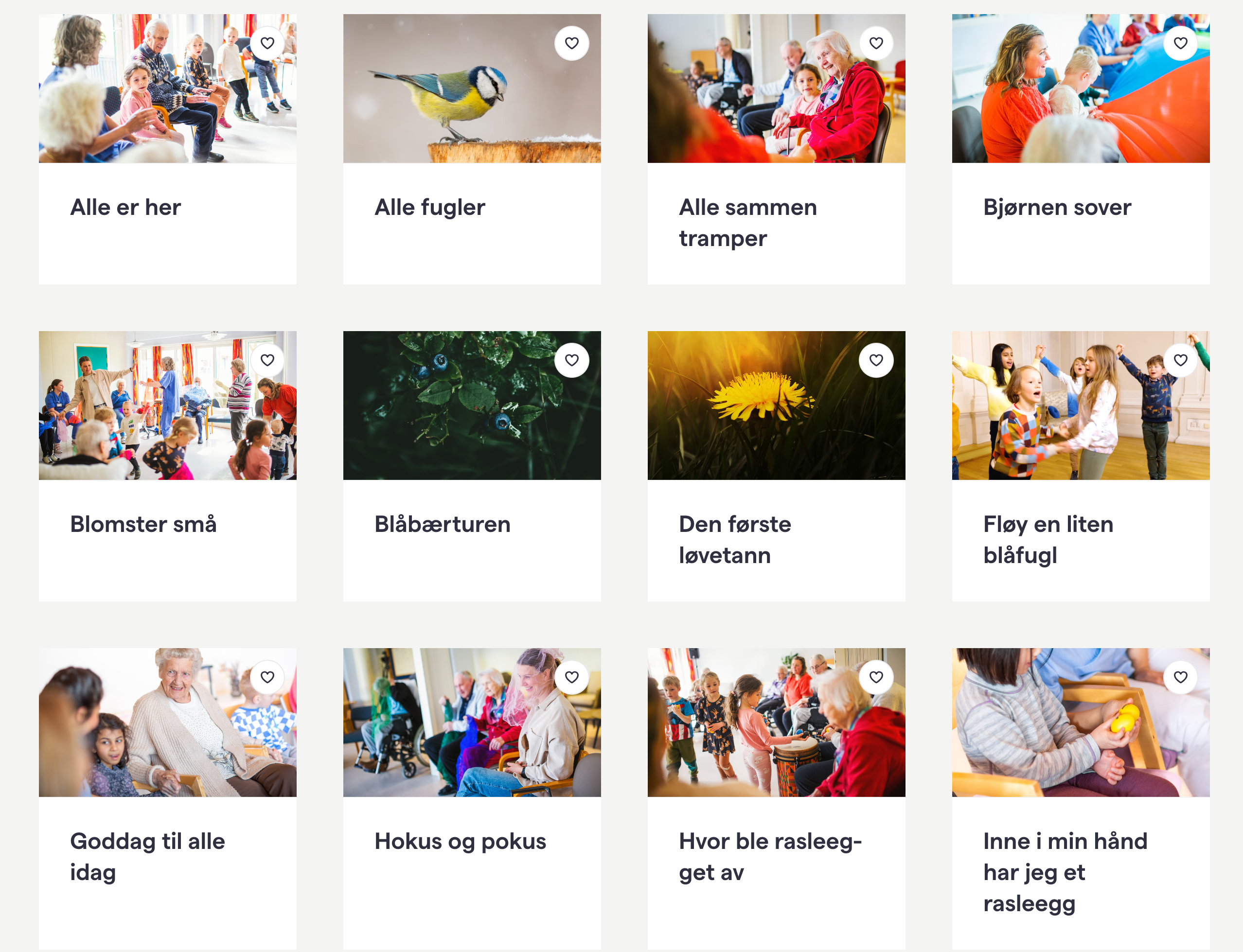 sangbanken fylt med enkeltsanger